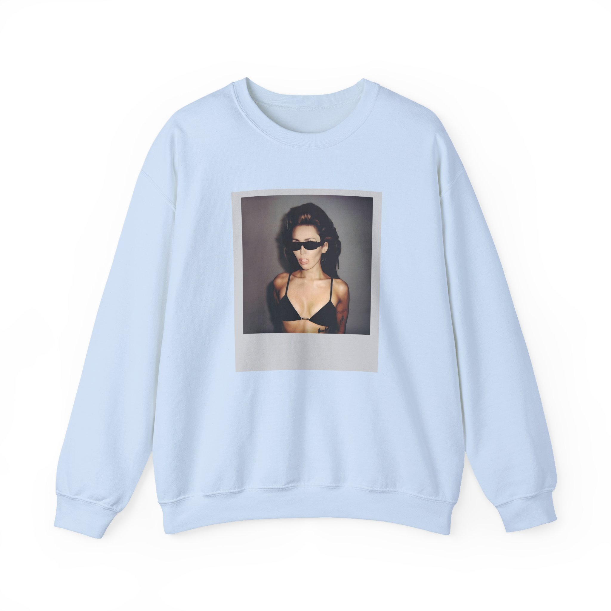 Miley Cyrus Polaroid Photo Unisex Heavy Blendâ„¢ Crewneck Sweatshirt