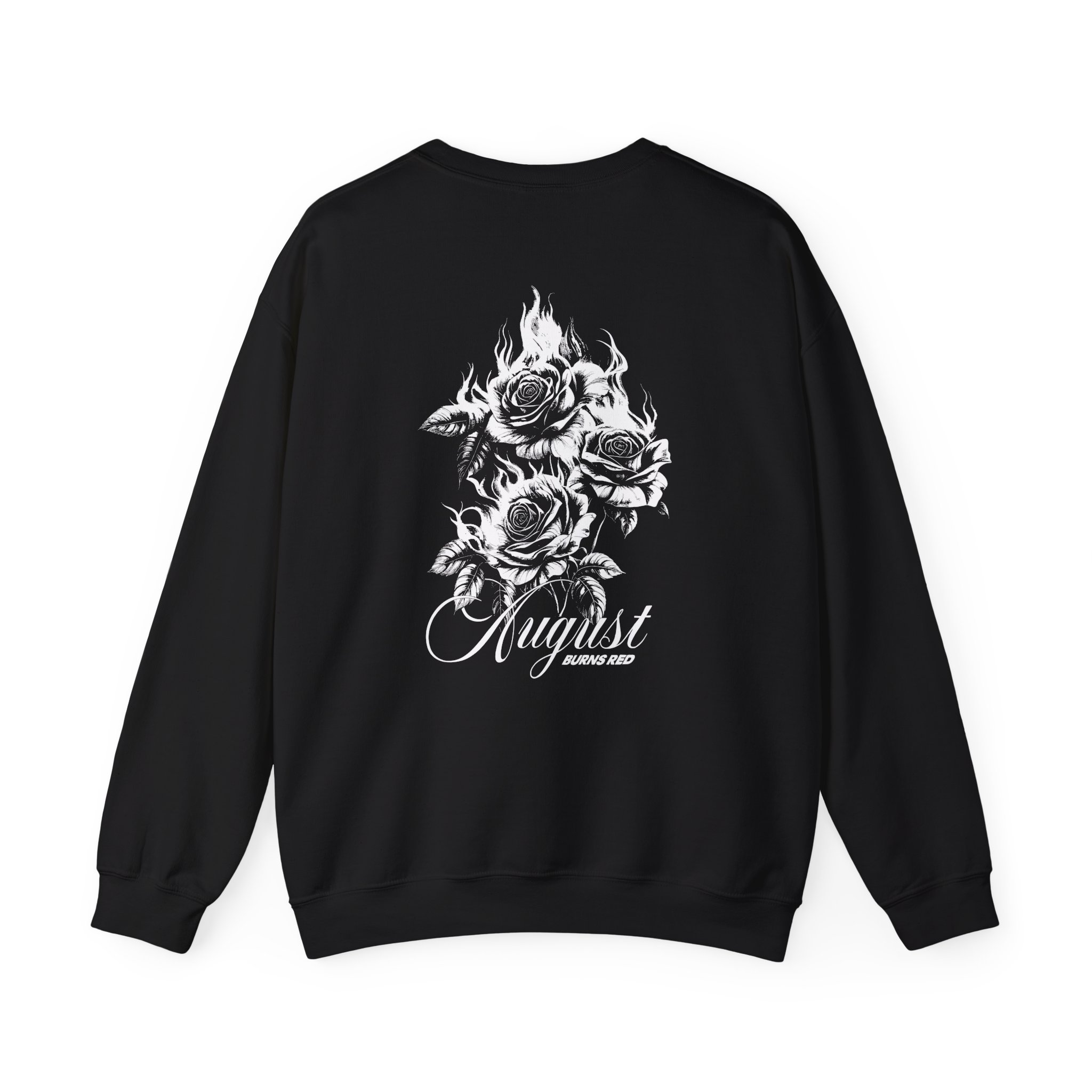 August Burns Red Burning Flowers Unisex Heavy Blendâ„¢ Crewneck Sweatshirt