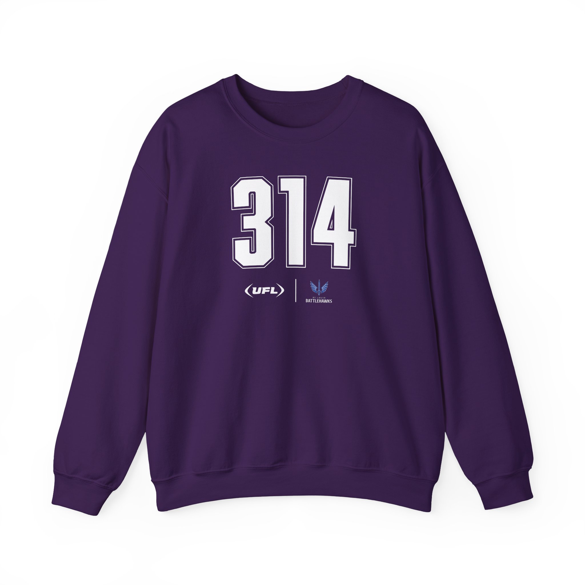 St. Louis Battlehawks Area Code Unisex Heavy Blendâ„¢ Crewneck Sweatshirt