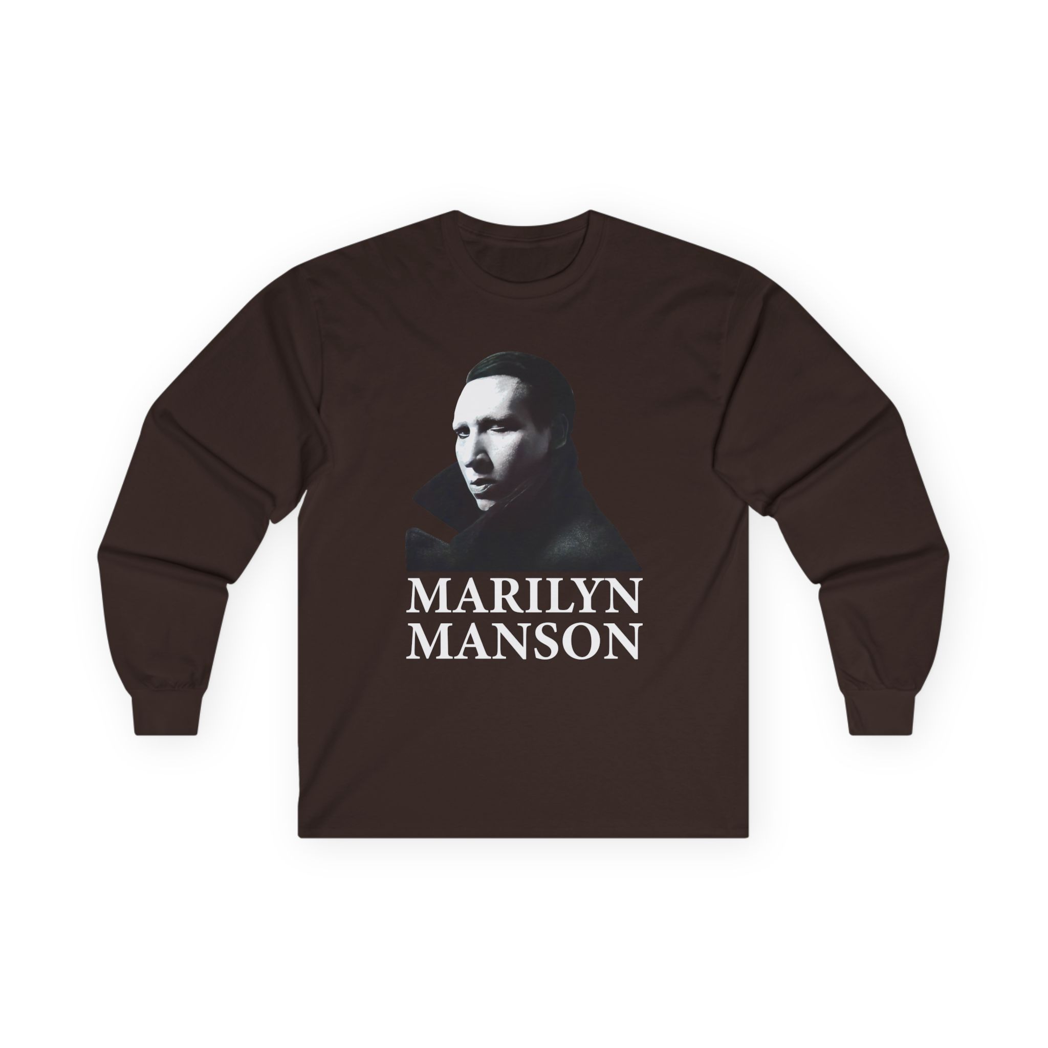 Marilyn Manson Face Unisex Ultra Cotton Long Sleeve Tee