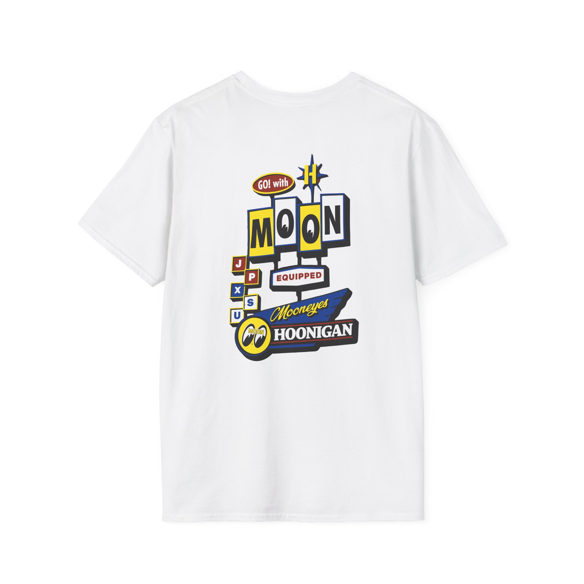 Hoonigan X Mooneyes Moonmotel Unisex Softstyle T-Shirt