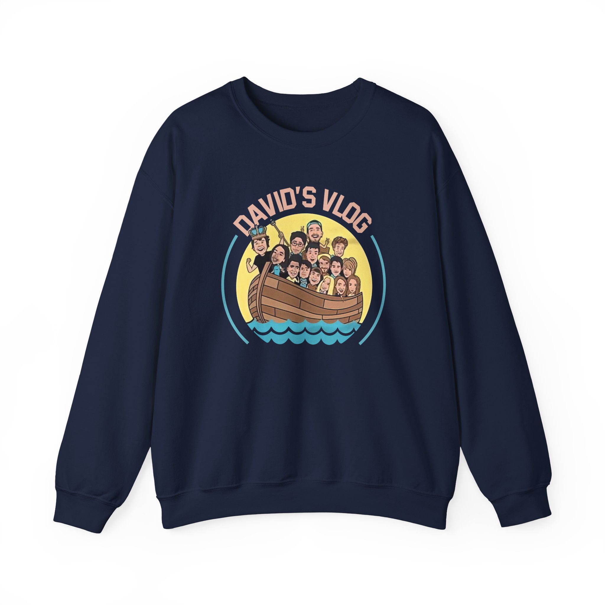David Dobrik David's Vlog Unisex Heavy Blendâ„¢ Crewneck Sweatshirt