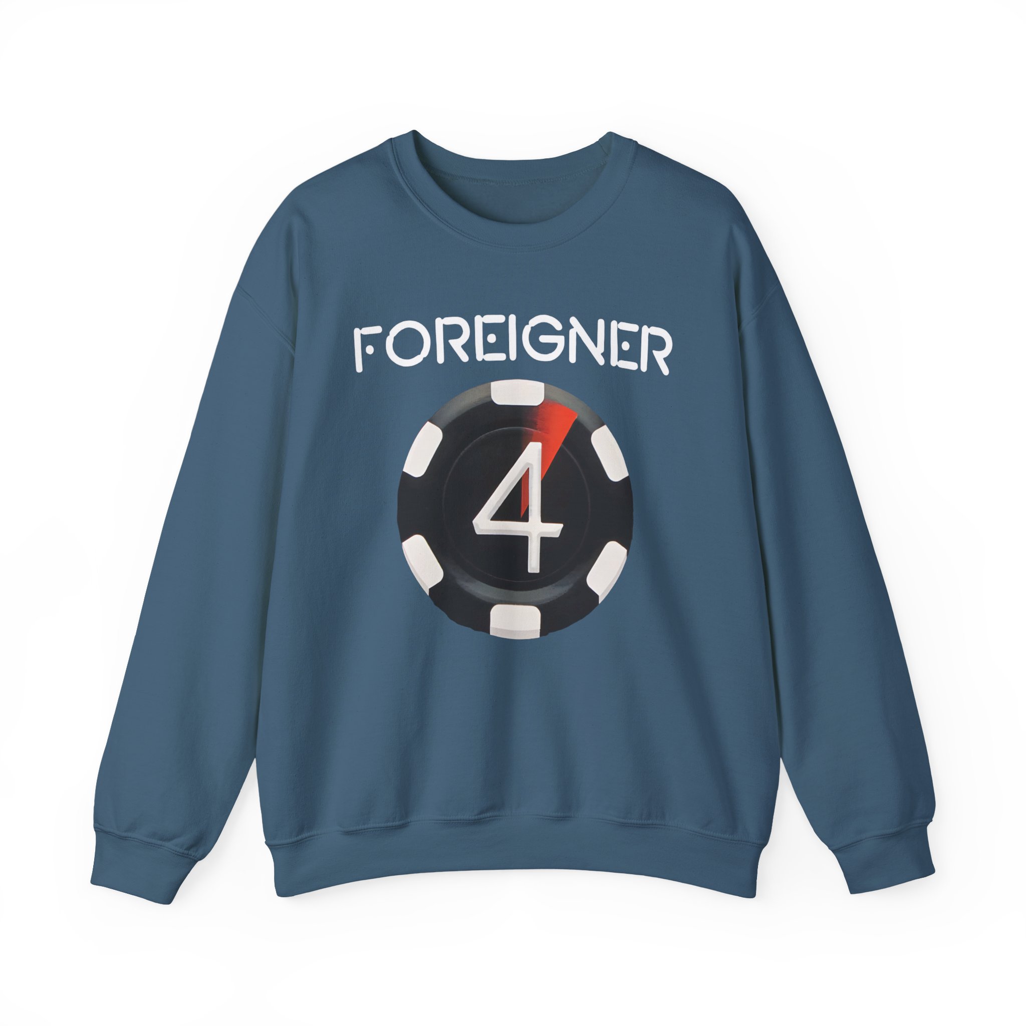 Foreigner 4 Poker Chip Unisex Heavy Blendâ„¢ Crewneck Sweatshirt