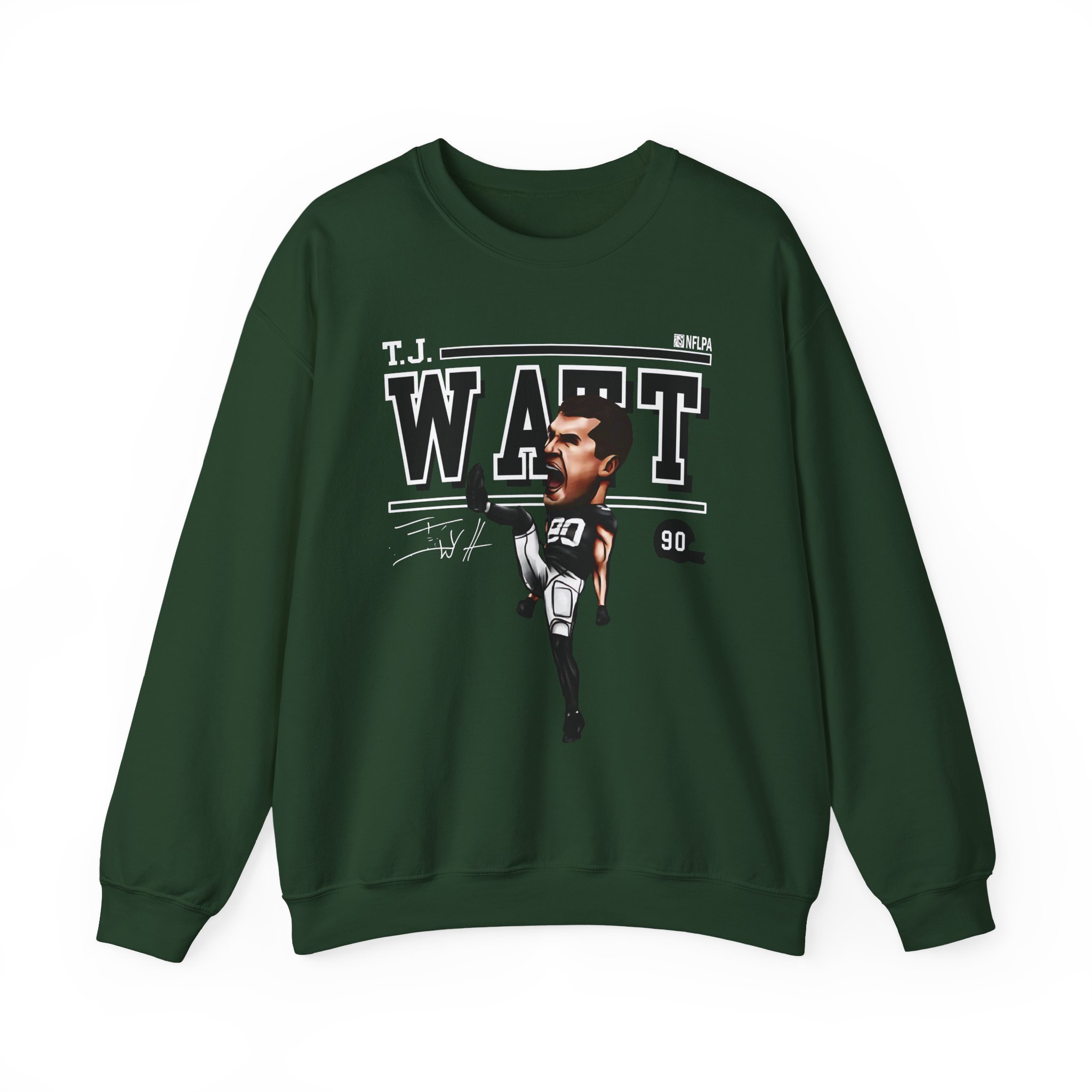 Tj Watt Cartoon Unisex Heavy Blendâ„¢ Crewneck Sweatshirt