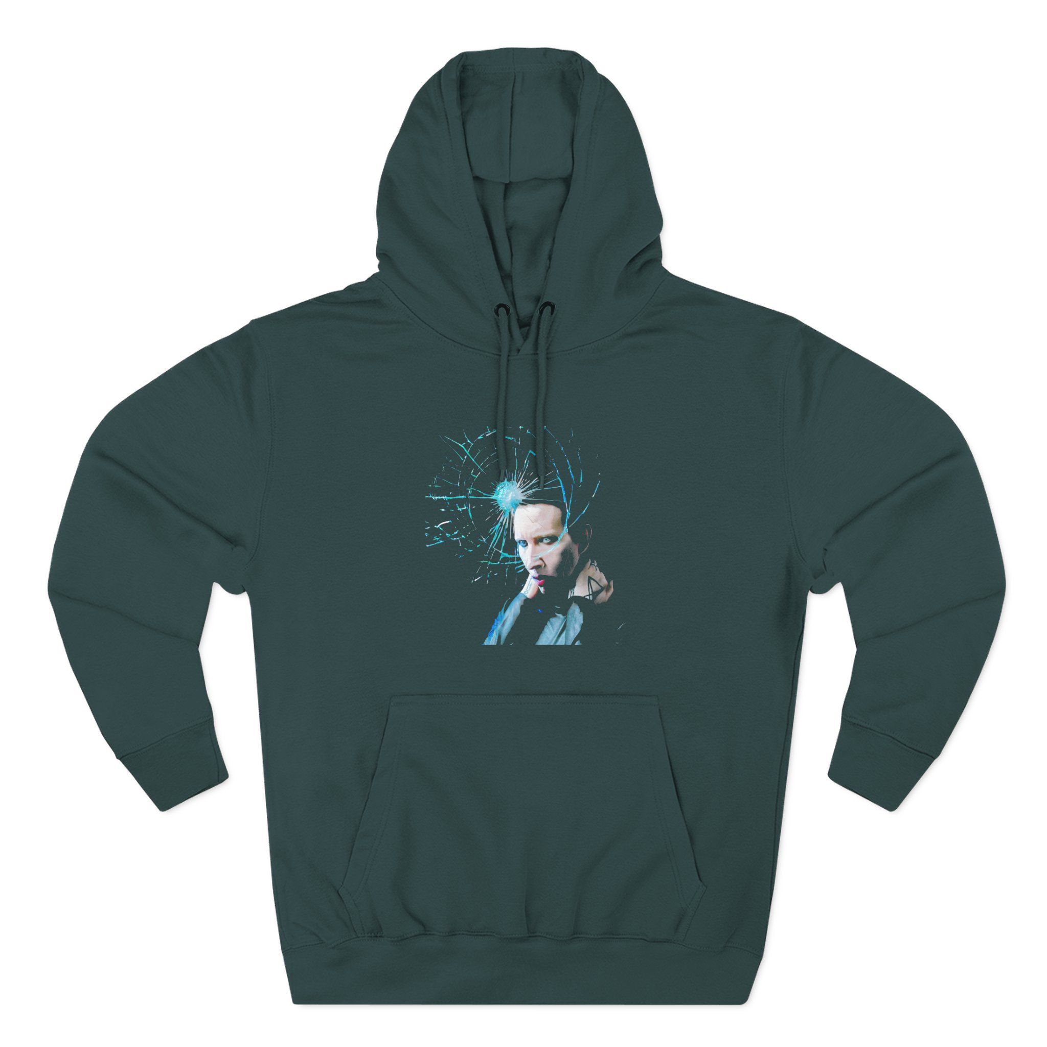 Marilyn Manson Shattered Three-Panel Fleece Hoodie
