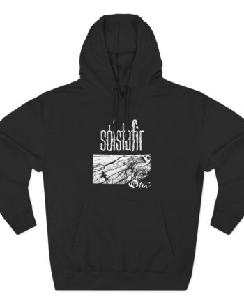 Solstafir Ótta Raven Three-Panel Fleece Hoodie