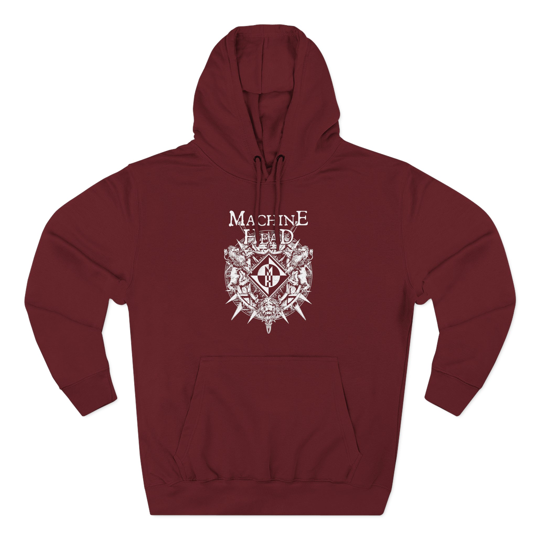Machine Head Lion Crest Three-Panel Fleece Hoodie
