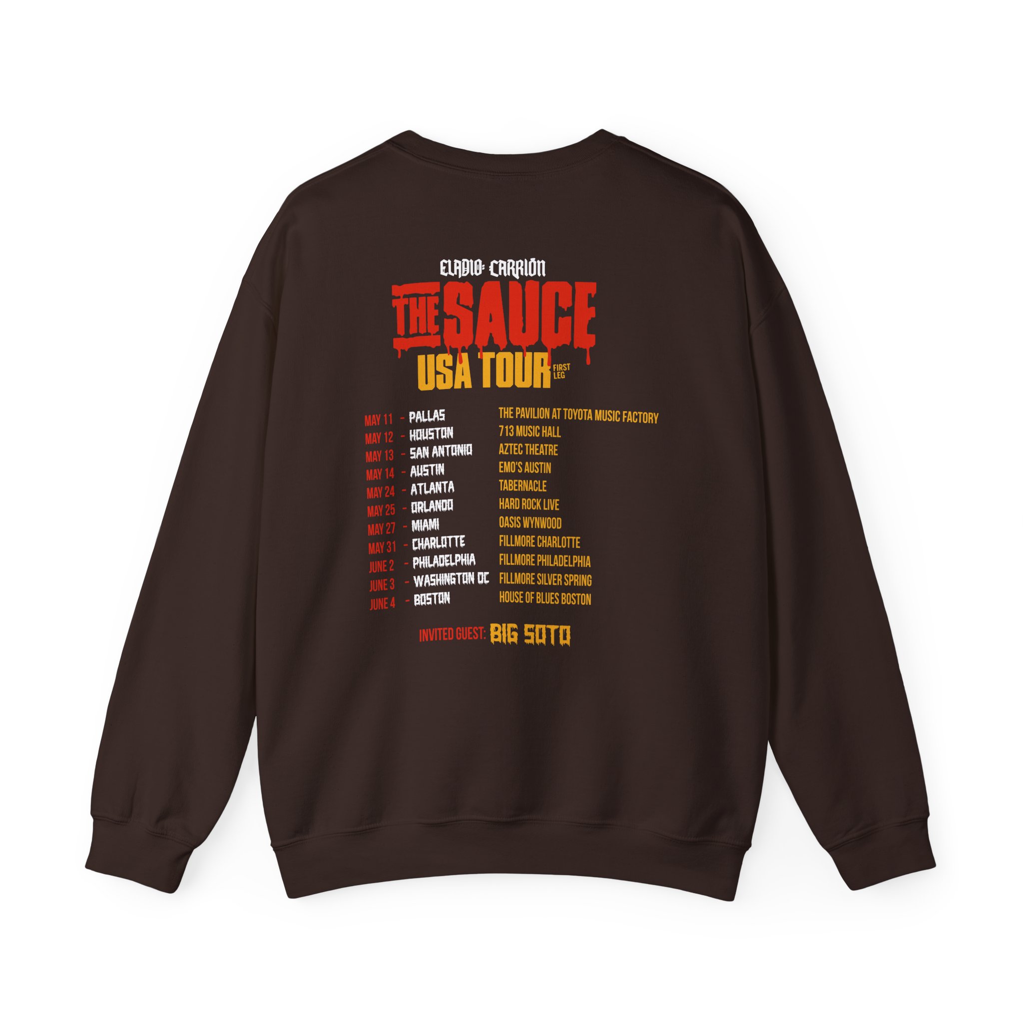 Sauce Boyz Usa Tour Unisex Heavy Blendâ„¢ Crewneck Sweatshirt