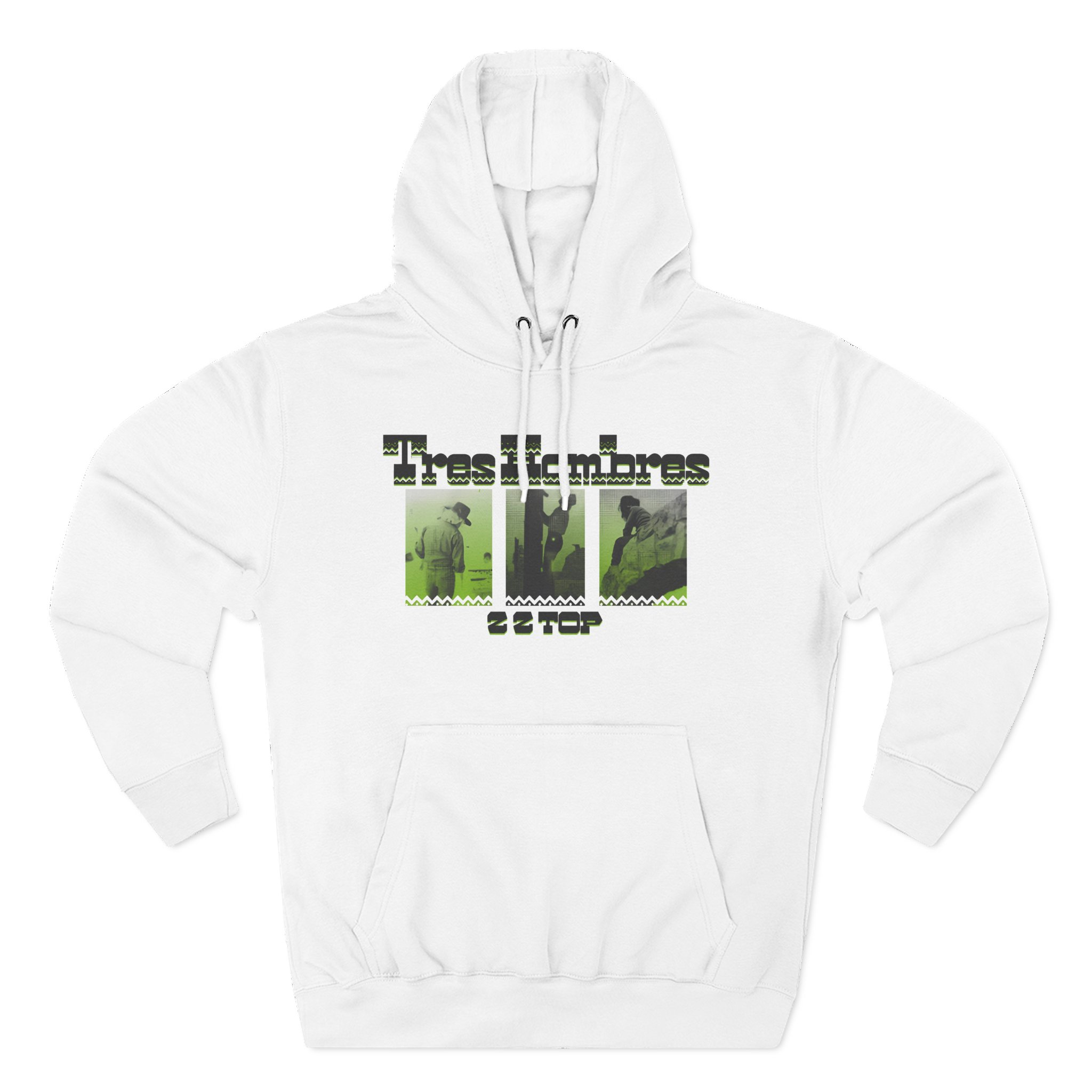 ZZ Top 3 Hombres Three-Panel Fleece Hoodie