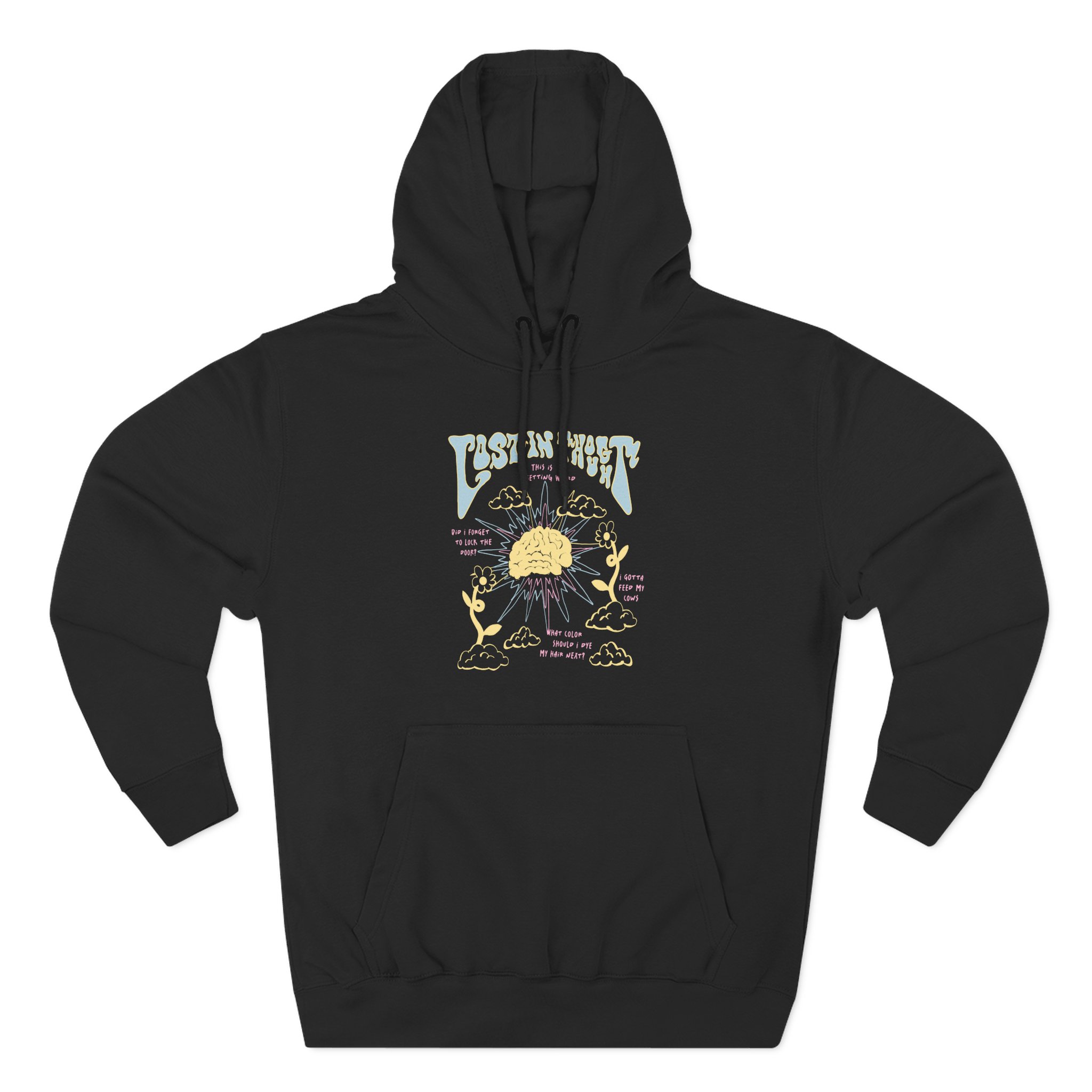 Kallmekris Lost In Thought Three-Panel Fleece Hoodie