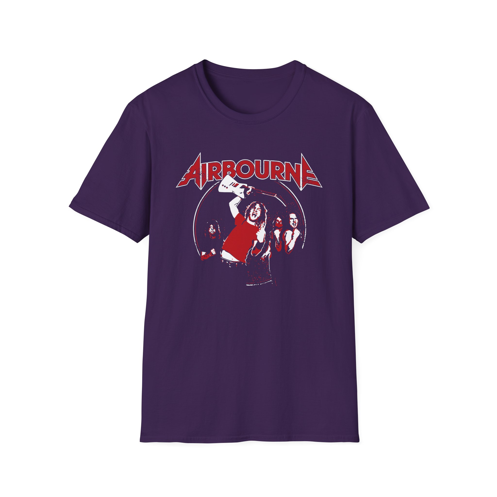 Airbourne Fist Pumping Unisex Softstyle T-Shirt