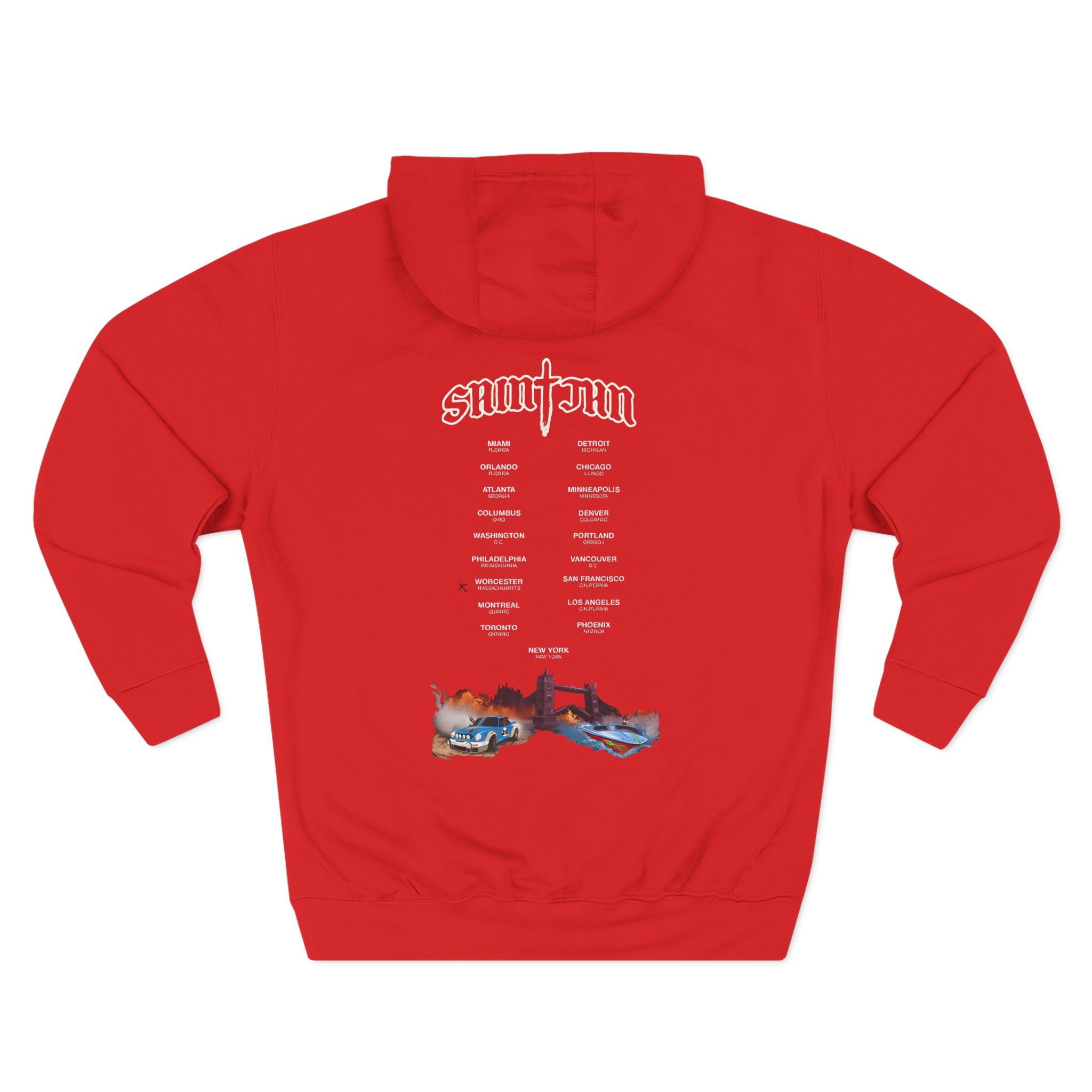 Saint JhnIgnorant Forever World Tour Three-Panel Fleece Hoodie