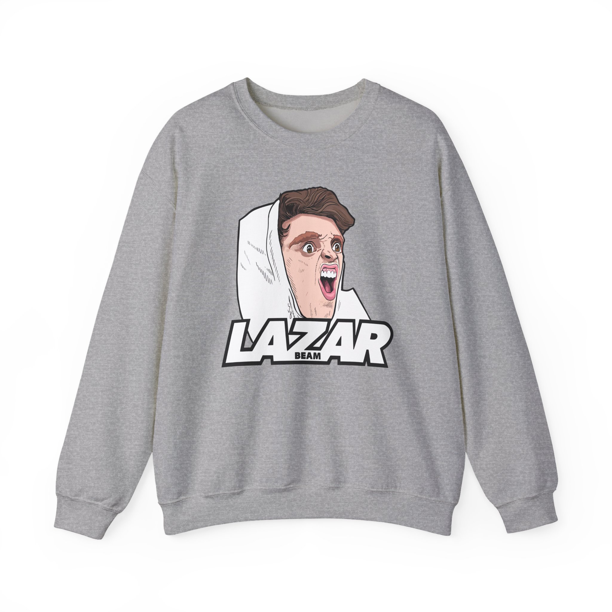 Lazar Silly Face Unisex Heavy Blendâ„¢ Crewneck Sweatshirt