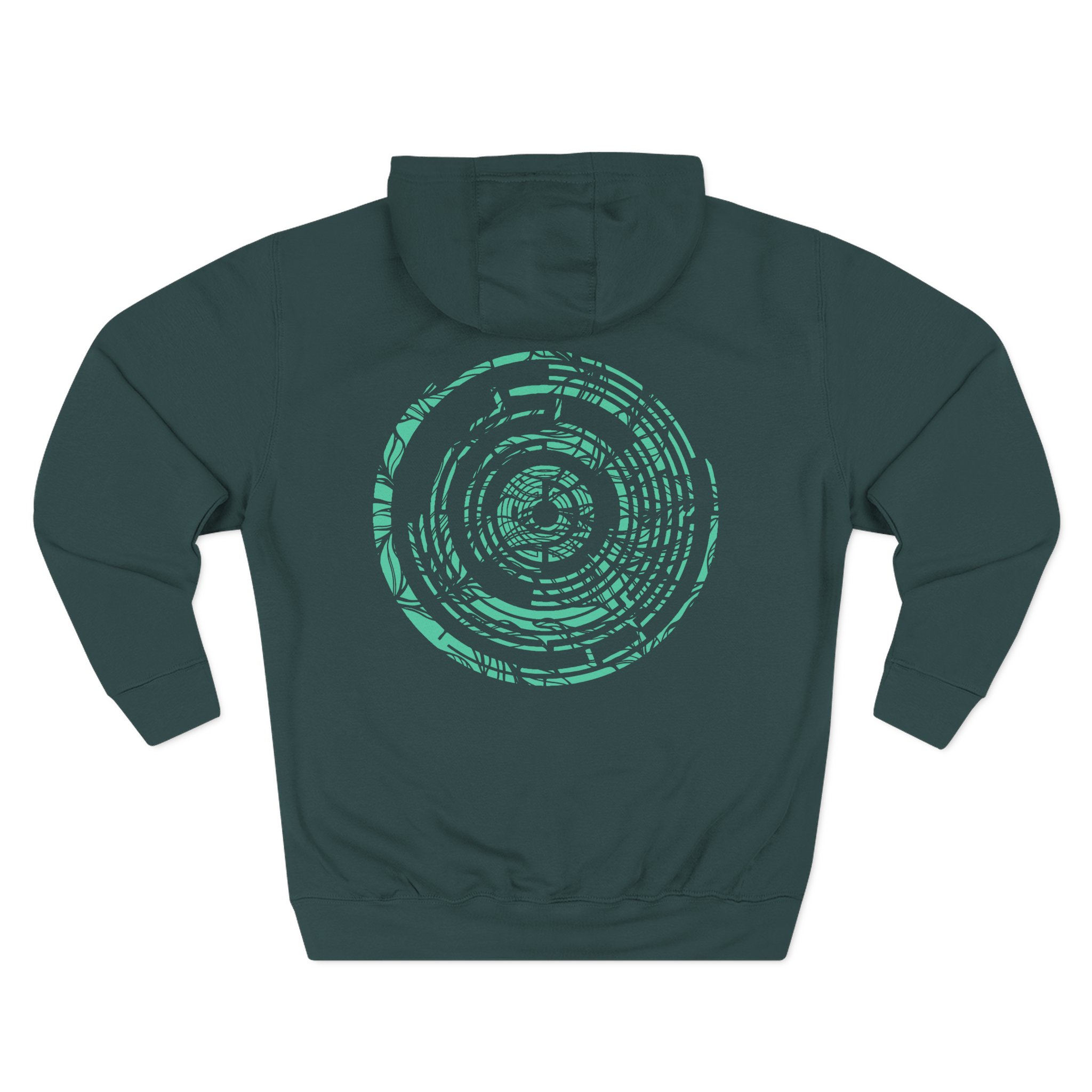Pendulum Green Maze Three-Panel Fleece Hoodie