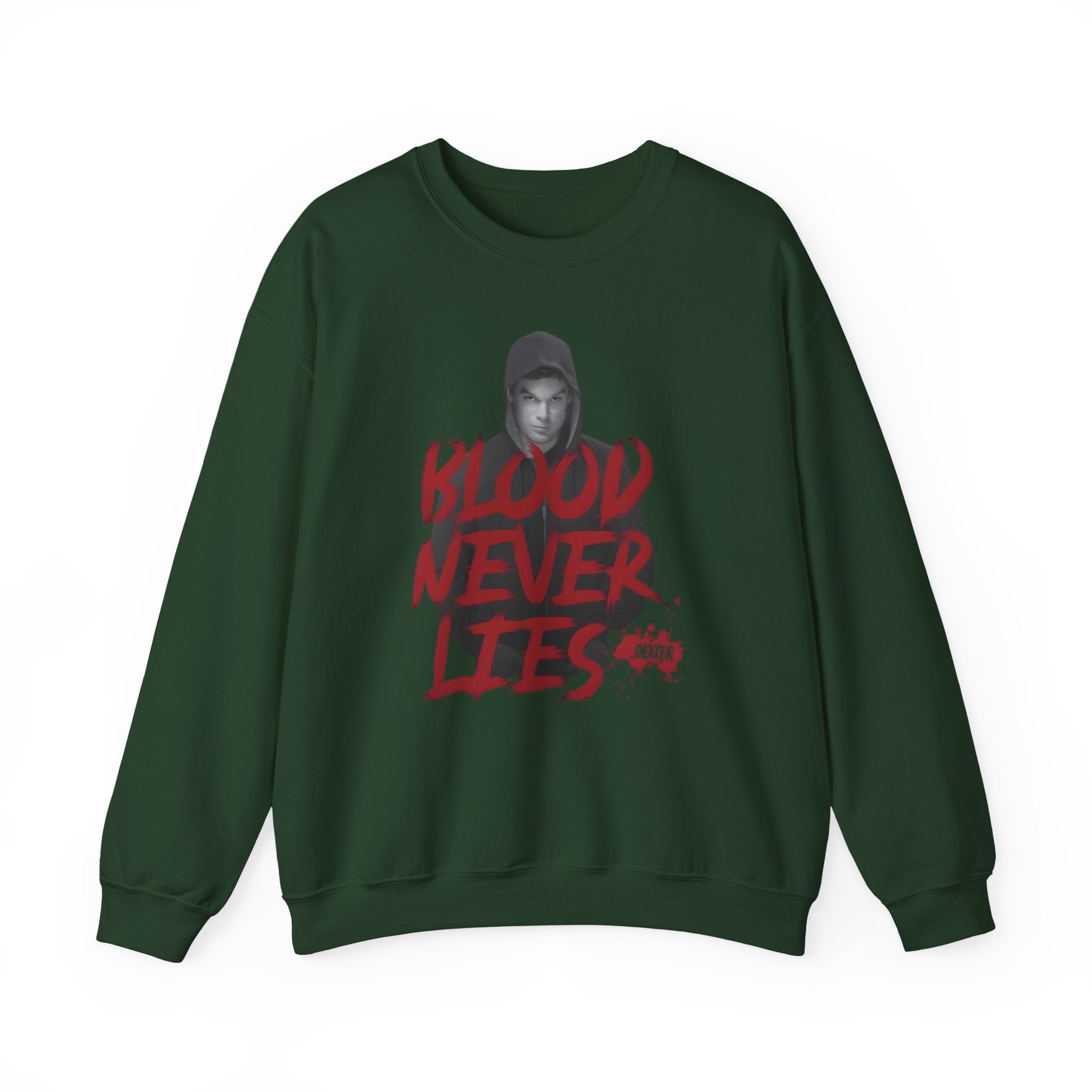 Dexter Blood Never Lies Unisex Heavy Blendâ„¢ Crewneck Sweatshirt