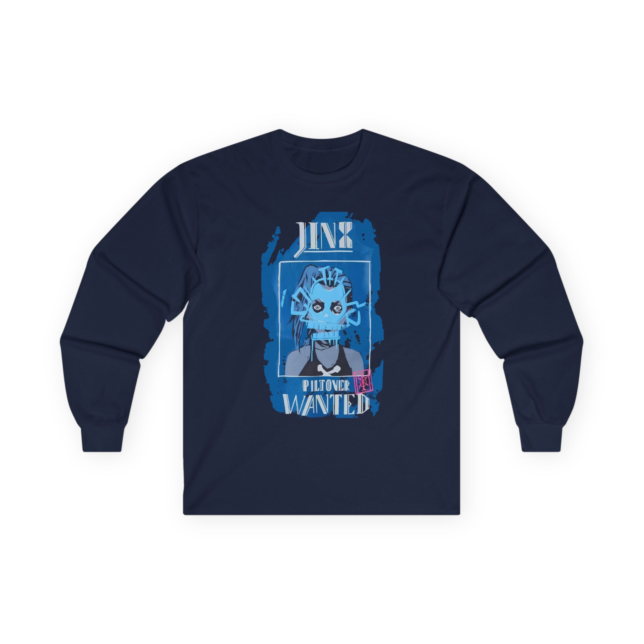 Jinx Arcane Wanted Poster Unisex Ultra Cotton Long Sleeve Tee