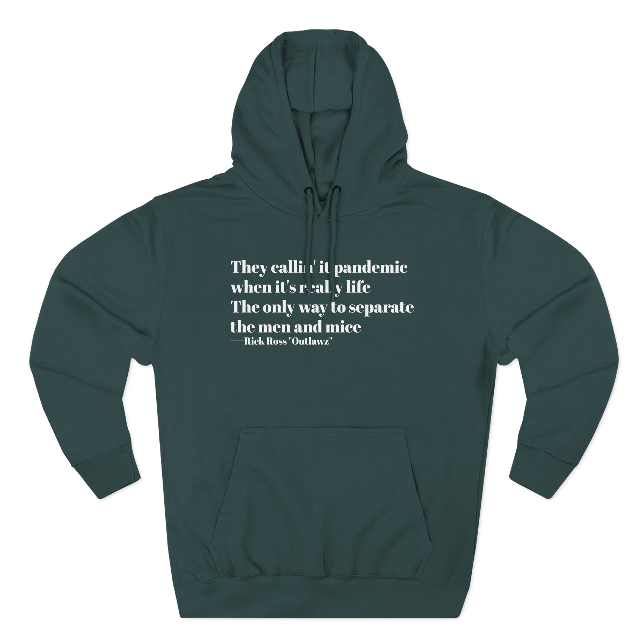 Rick Ross Outlawz Three-Panel Fleece Hoodie