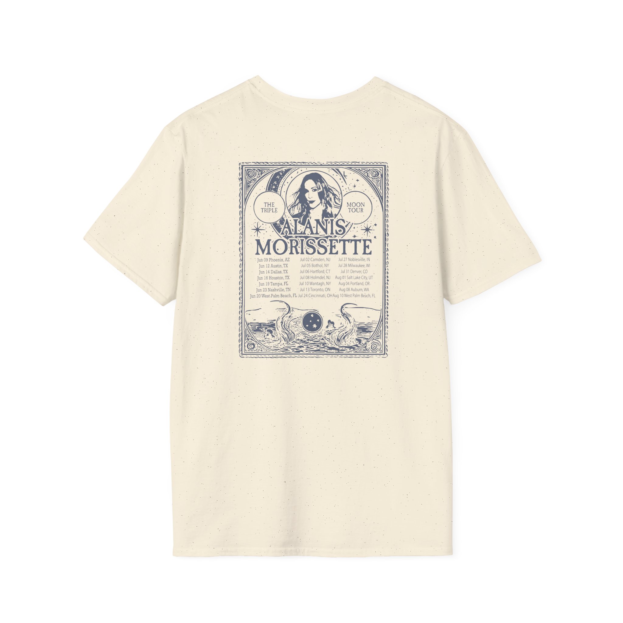 Alanis Morissette The Teple Moon Tour Unisex Softstyle T-Shirt