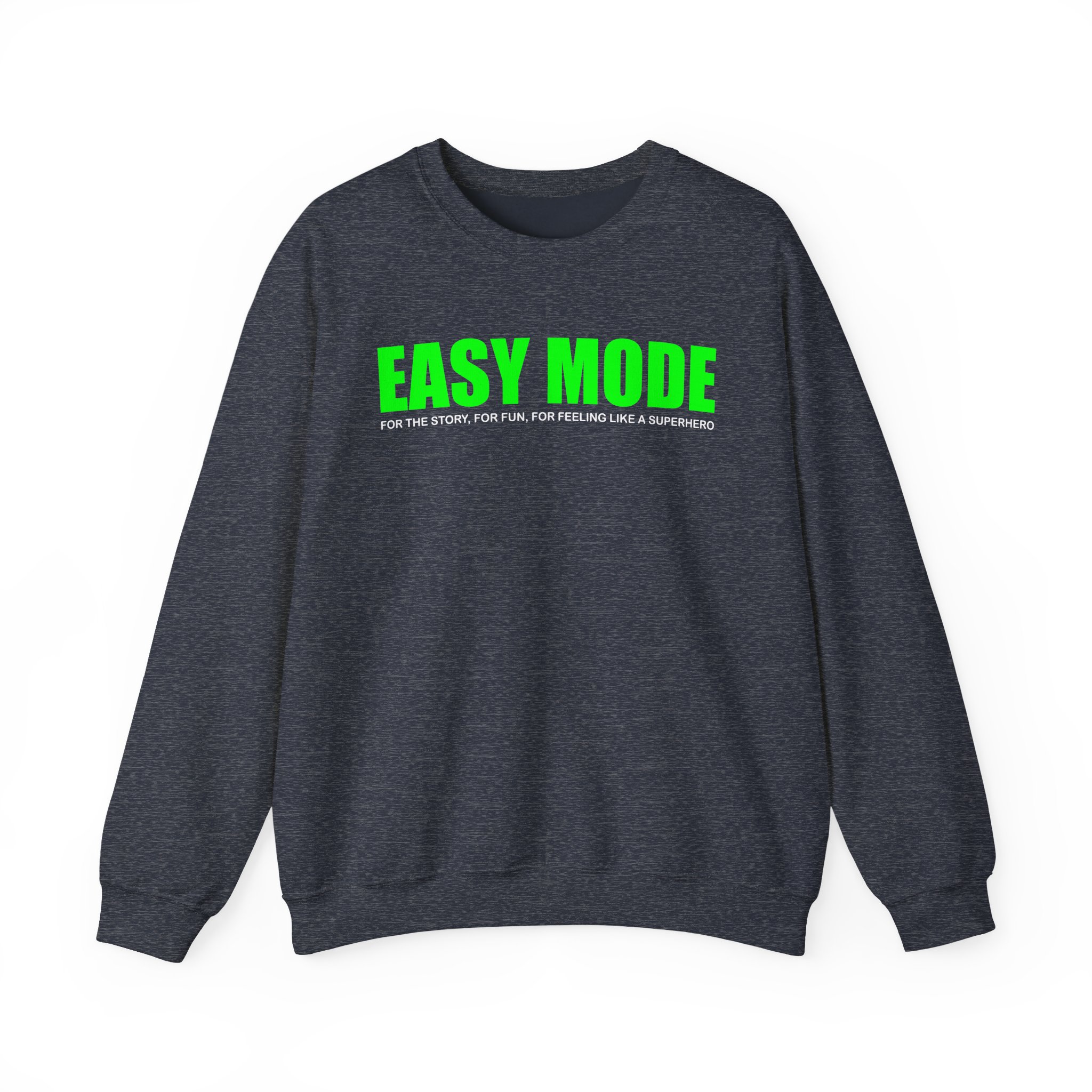 Mandjtv Easy Mode Unisex Heavy Blendâ„¢ Crewneck Sweatshirt
