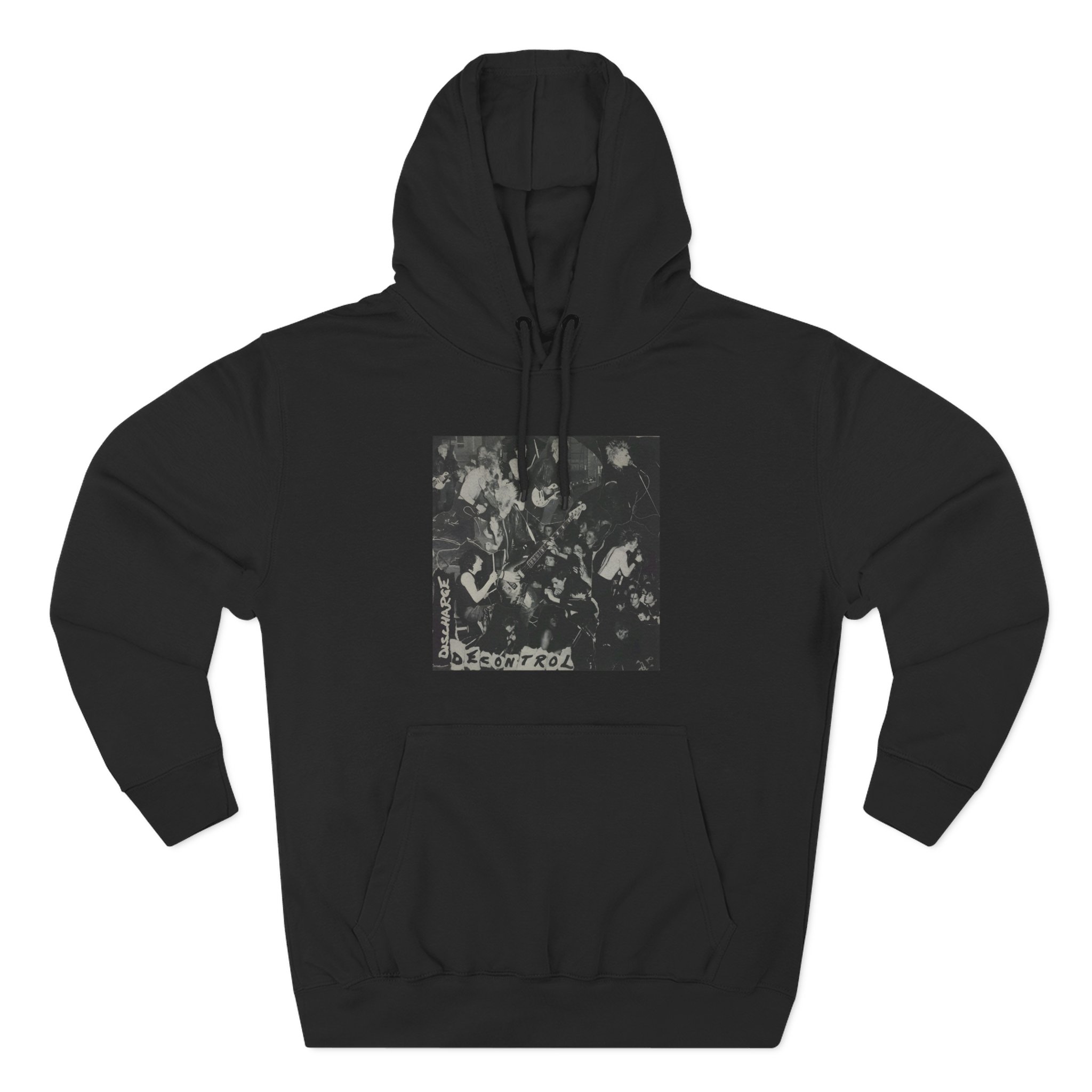 Discharge Decontrol Three-Panel Fleece Hoodie