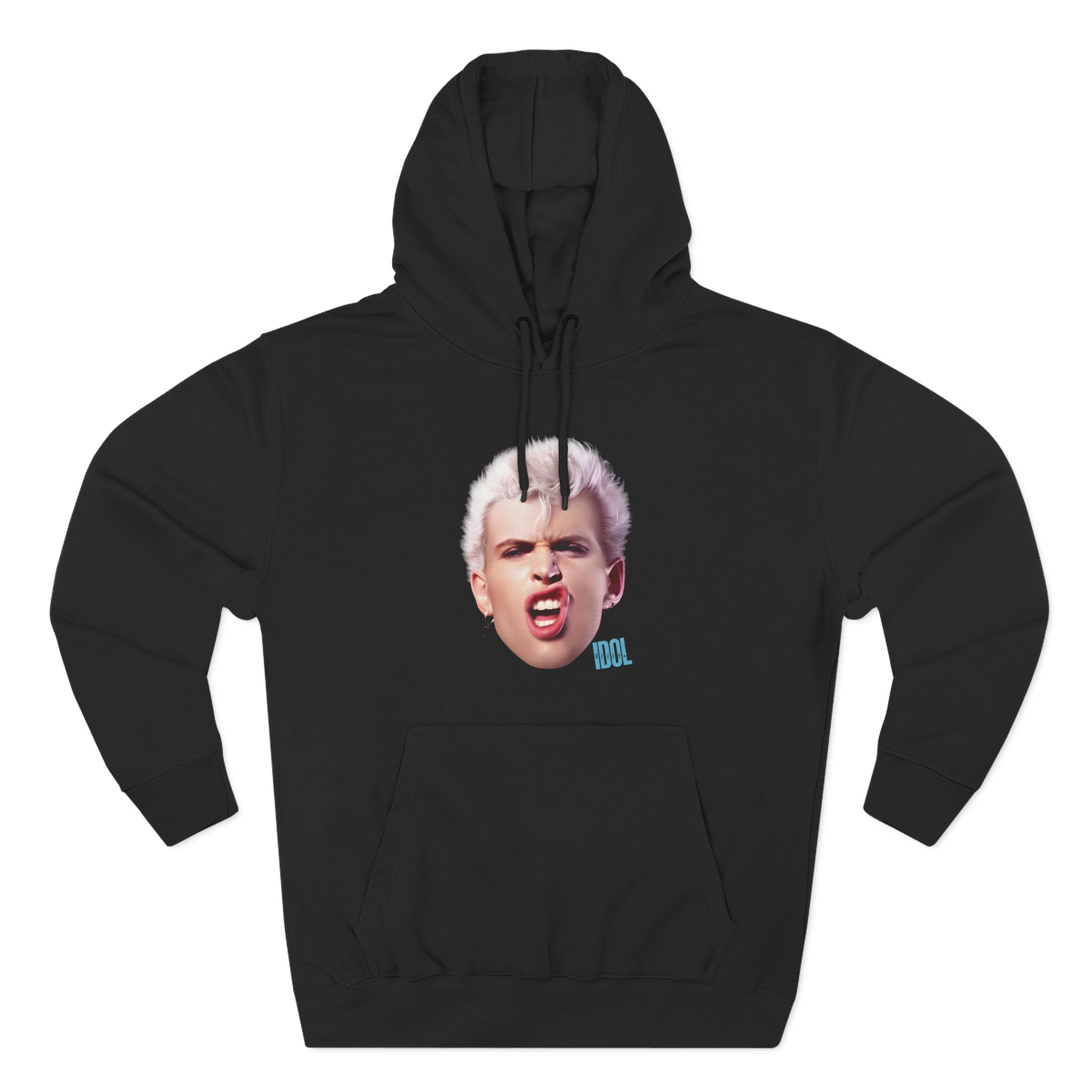 Billy Idol Billy Smirk Three-Panel Fleece Hoodie