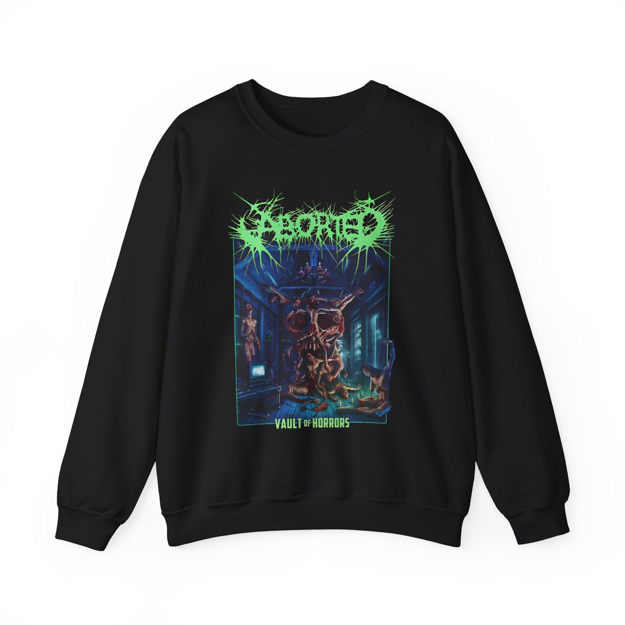 Aborted Vault of Horrors Unisex Heavy Blendâ„¢ Crewneck Sweatshirt