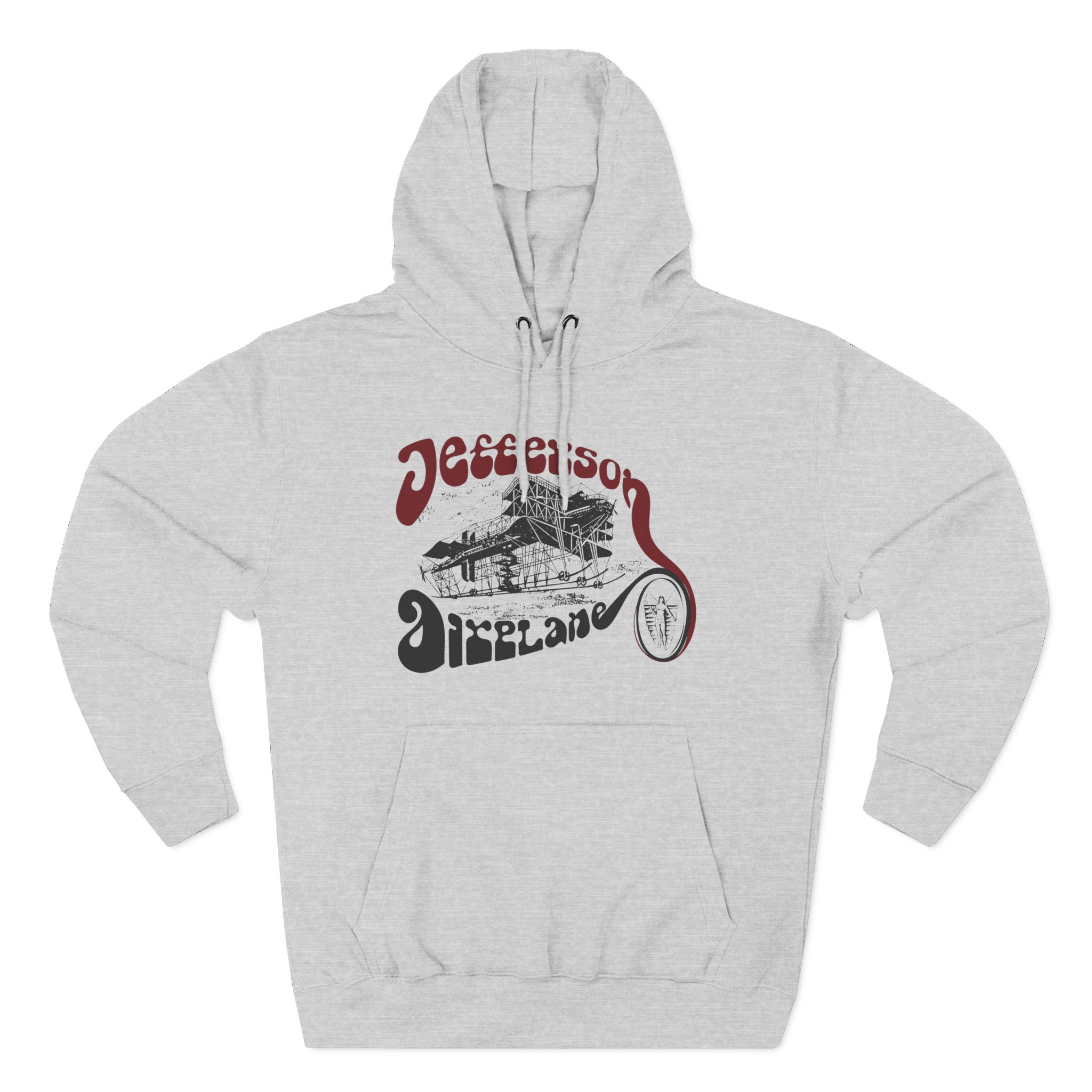 Jefferson Airplane Vintage Plane Three-Panel Fleece Hoodie