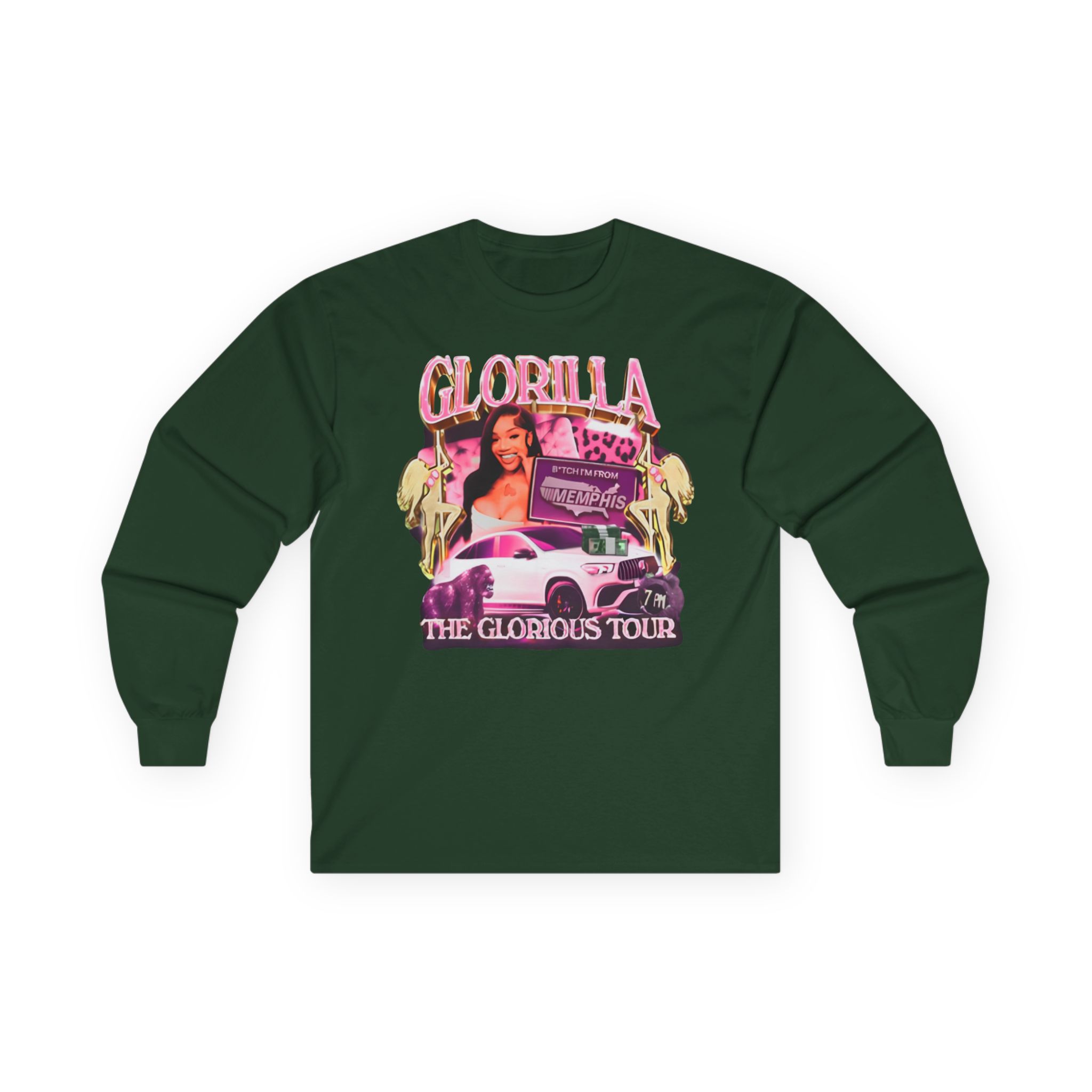 Glorilla Glorious Tour From Memphis Unisex Ultra Cotton Long Sleeve Tee