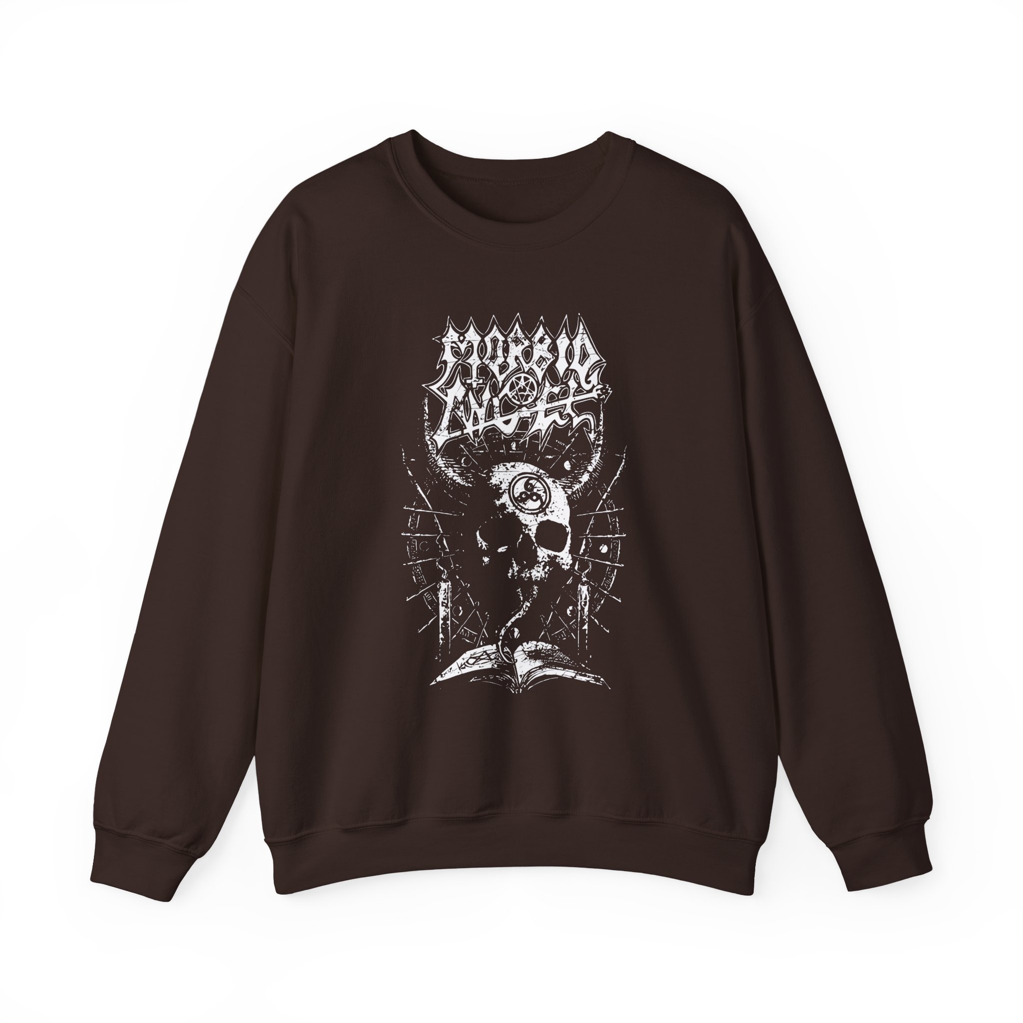 Morbid Angel Horned Skull Unisex Heavy Blendâ„¢ Crewneck Sweatshirt
