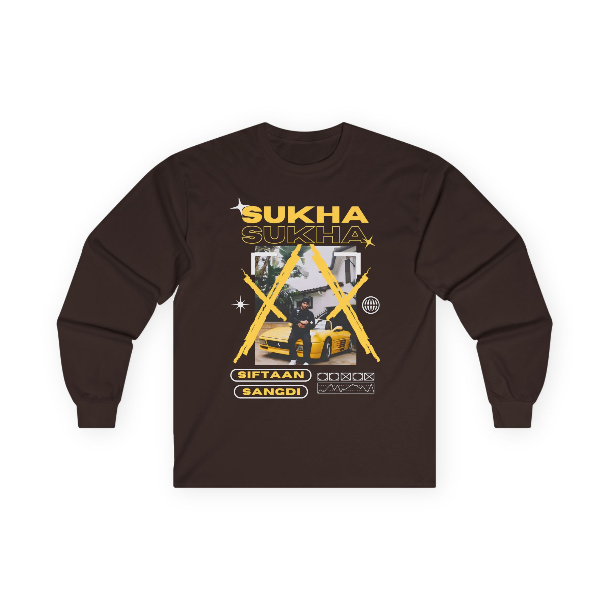 Sukha Brown Munde Unisex Ultra Cotton Long Sleeve Tee