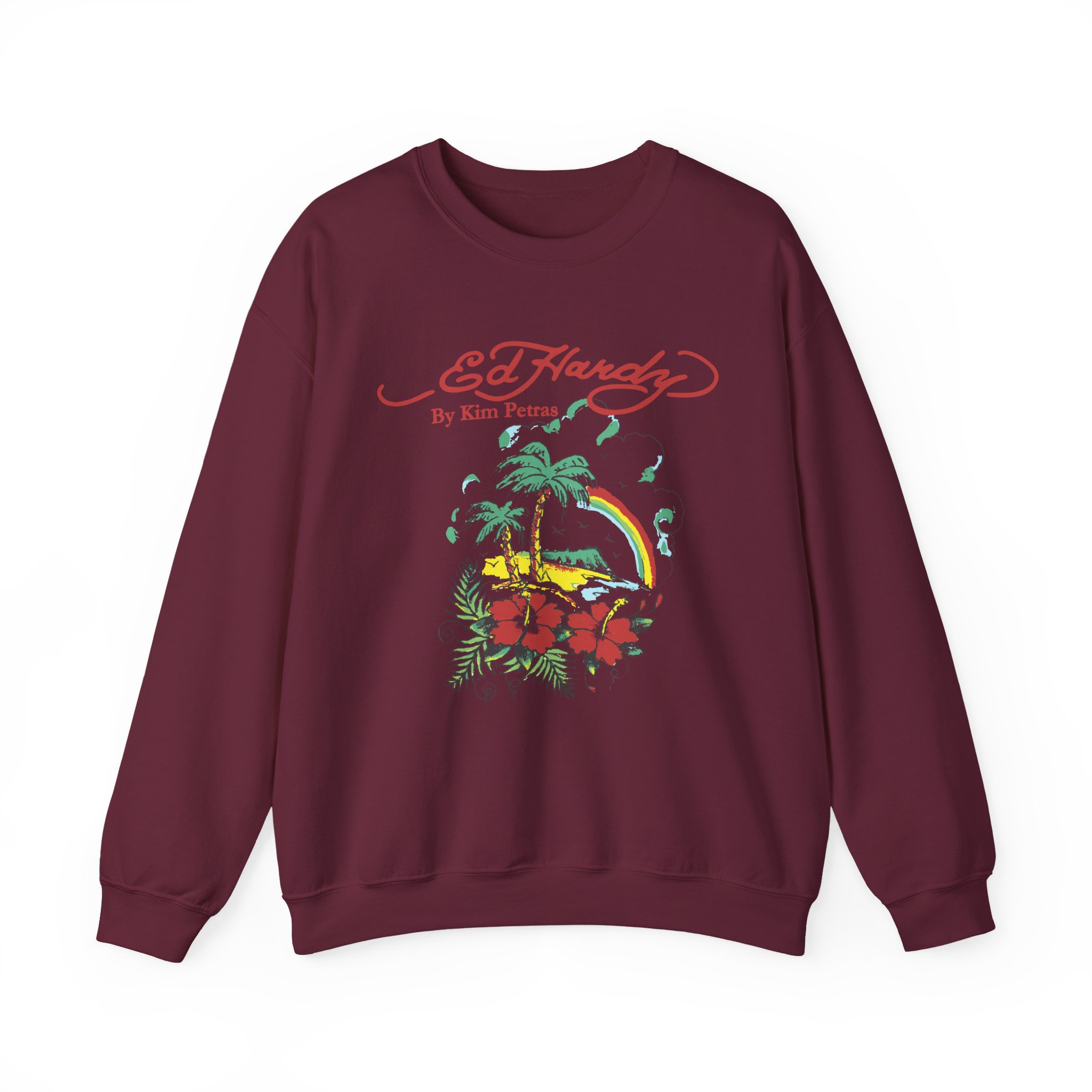 Kim Petras Tropical Scene Lettuce Unisex Heavy Blendâ„¢ Crewneck Sweatshirt