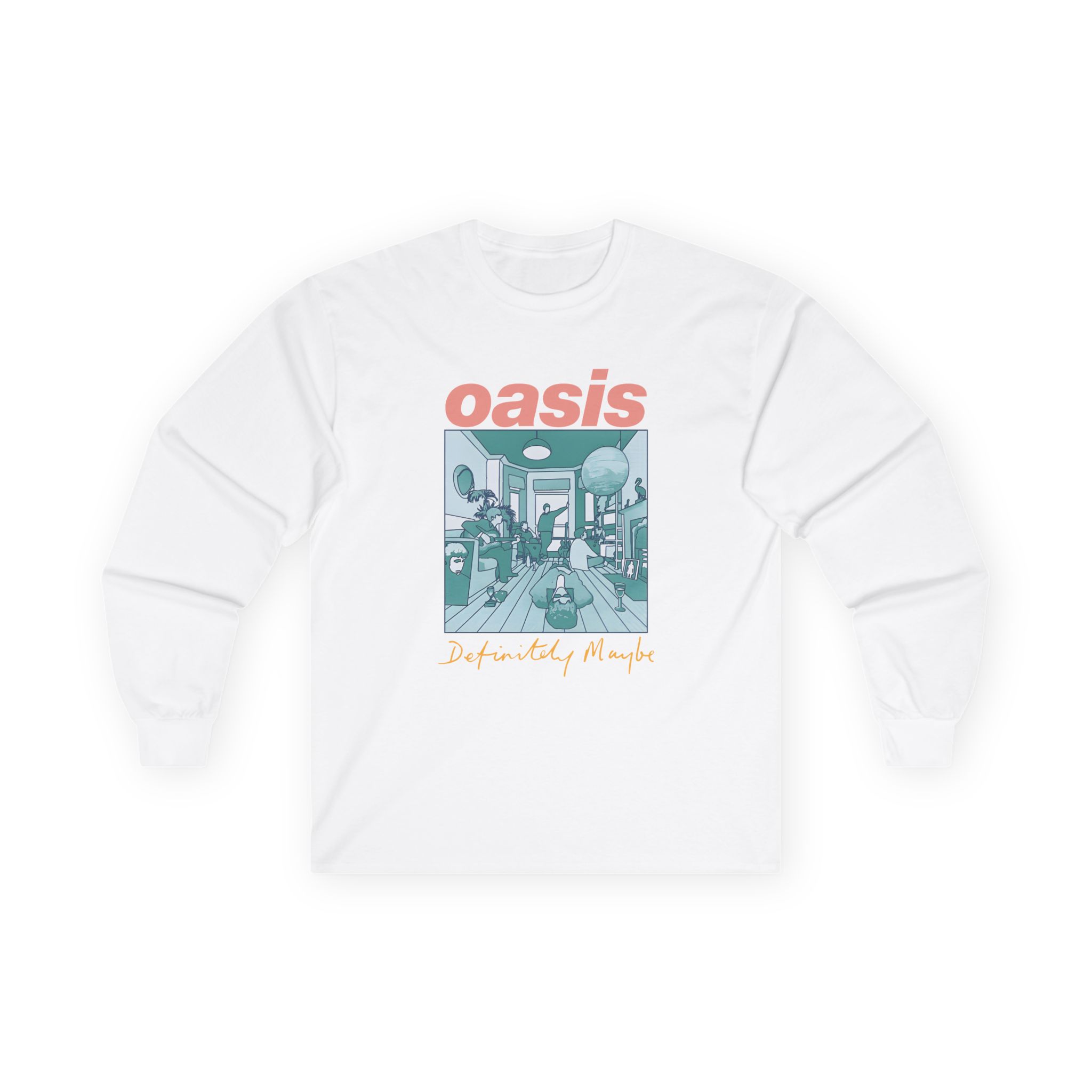 Oasis Definitely Maybe Artwork Unisex Ultra Cotton Long Sleeve Tee