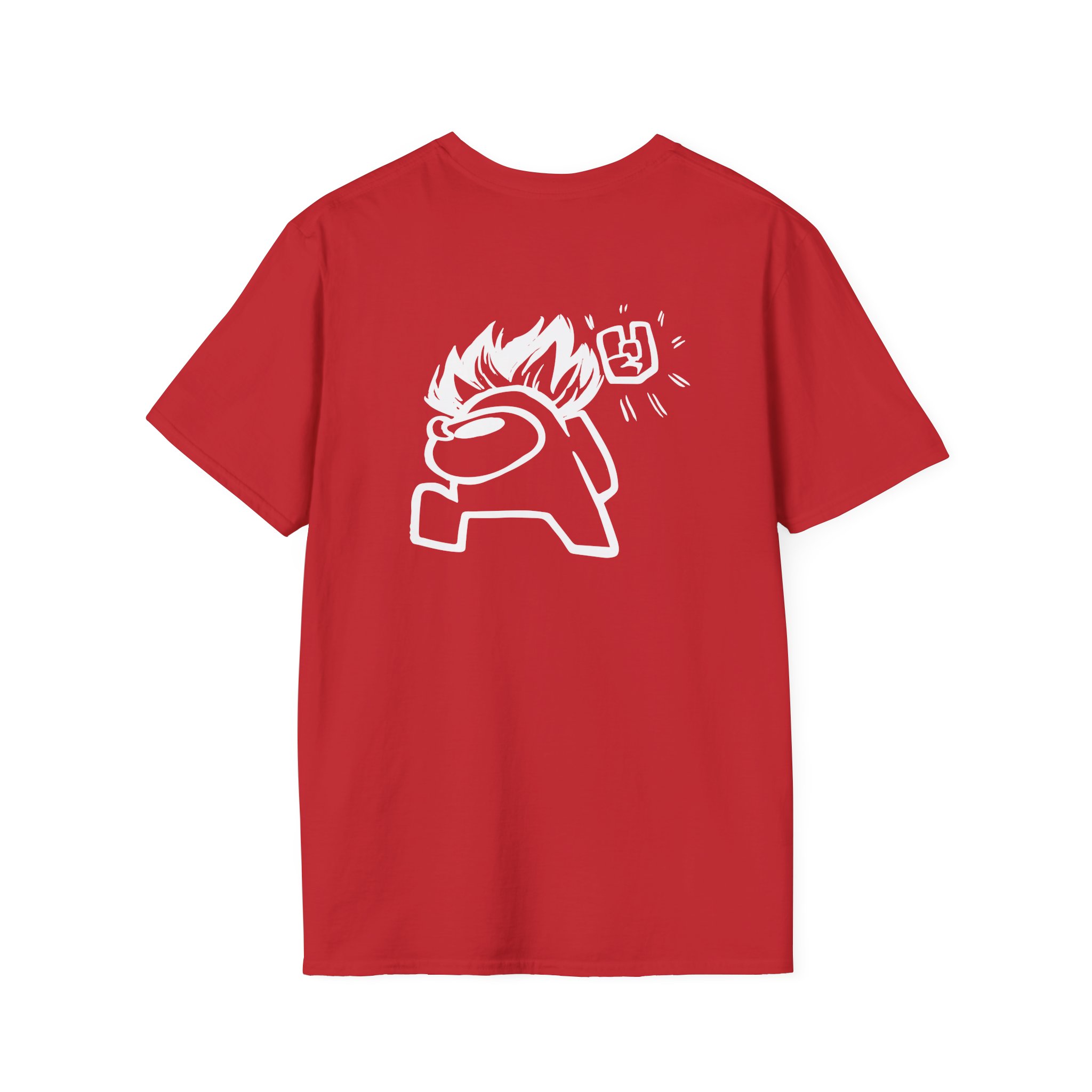 Among Us Metal Red Unisex Softstyle T-Shirt
