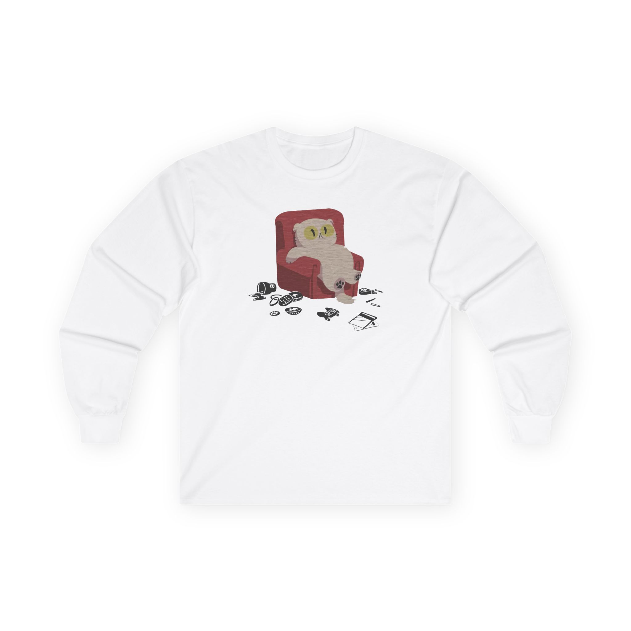 Lirik Lazycat Unisex Ultra Cotton Long Sleeve Tee