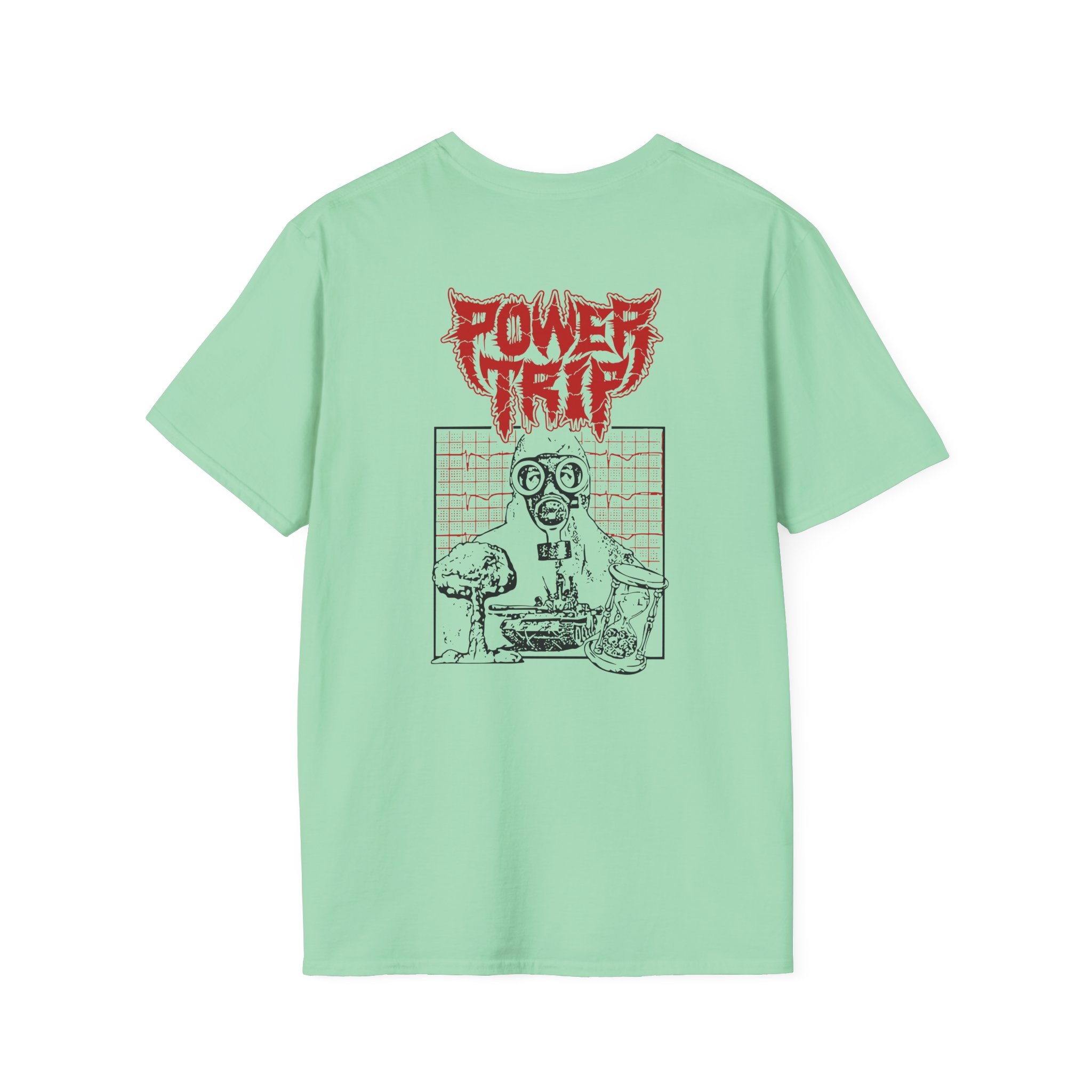 Power Trip Gas Mask Unisex Softstyle T-Shirt