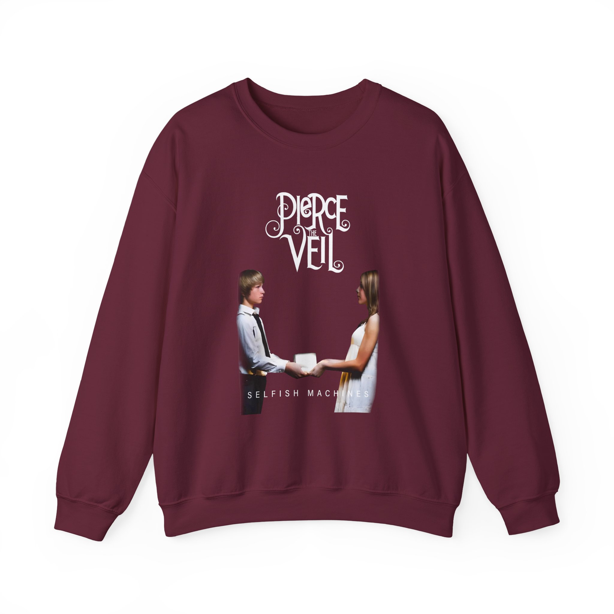 Pierce the Veil Selfish Machines Unisex Heavy Blendâ„¢ Crewneck Sweatshirt
