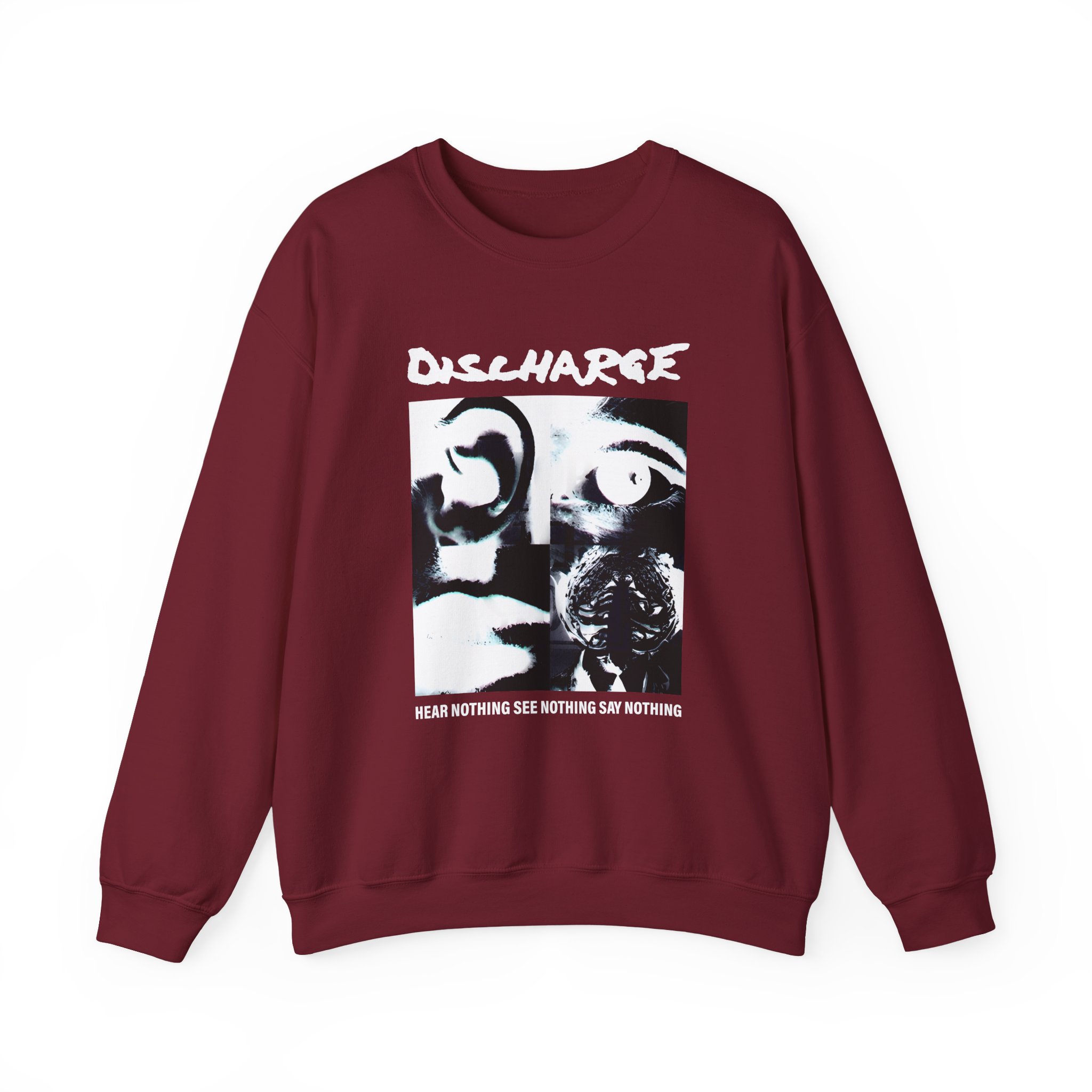 Discharge Hear Nothing Unisex Heavy Blendâ„¢ Crewneck Sweatshirt