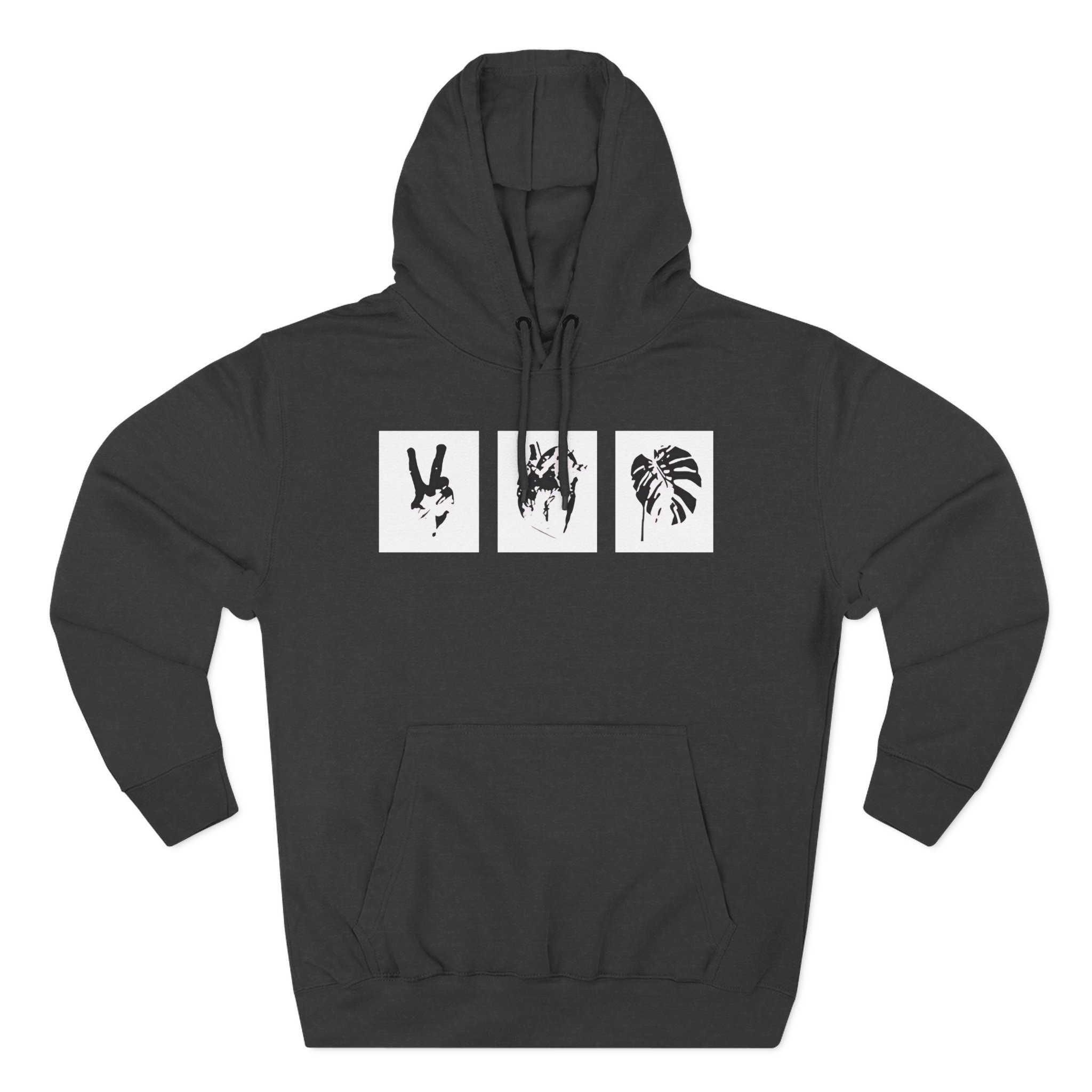 Mumbo Jumbo Peace, Love and Heavy Metal Three-Panel Fleece Hoodie