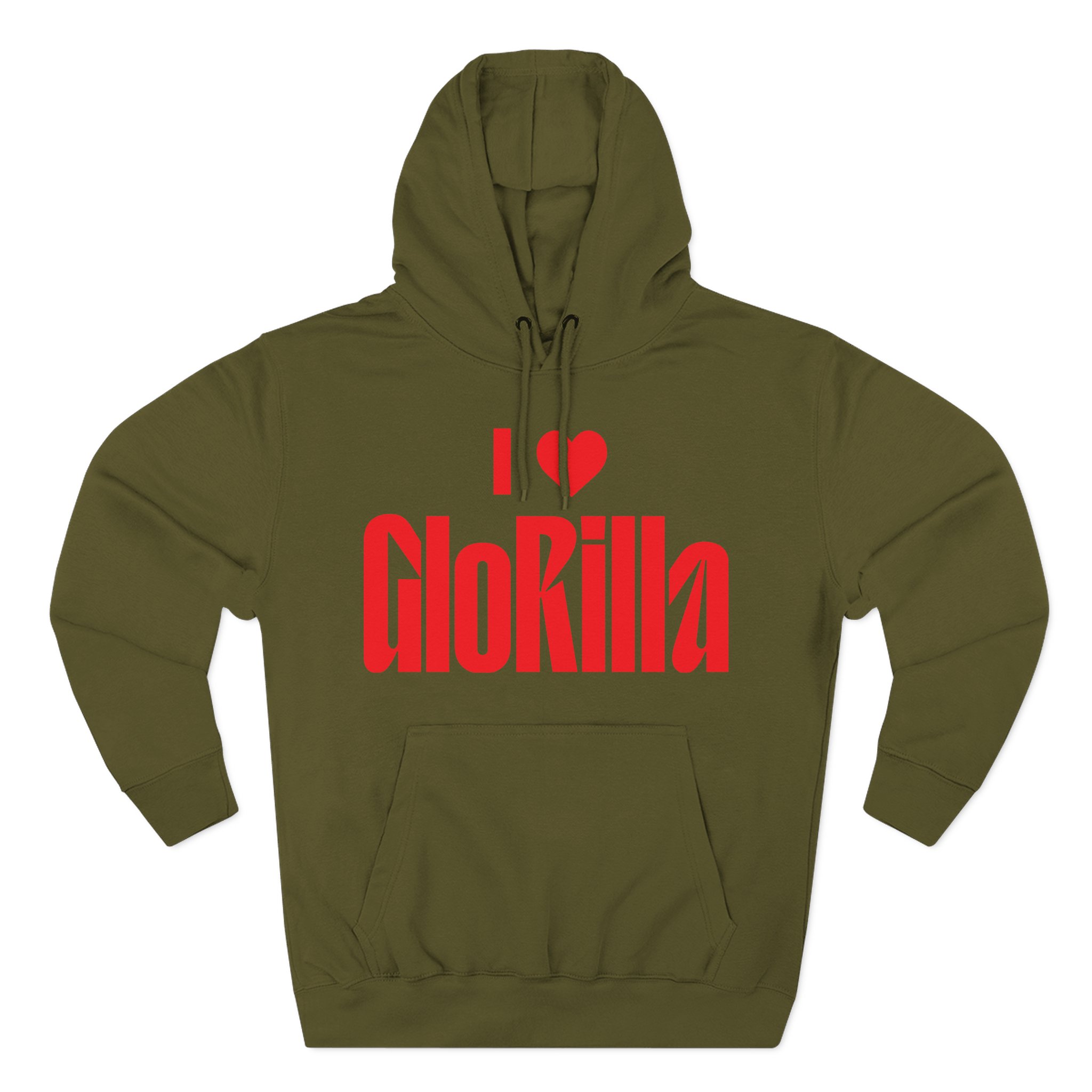 I Love Glorilla Three-Panel Fleece Hoodie