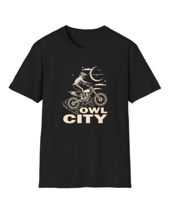 Owl City Motorcycle Puff Unisex Softstyle T-Shirt