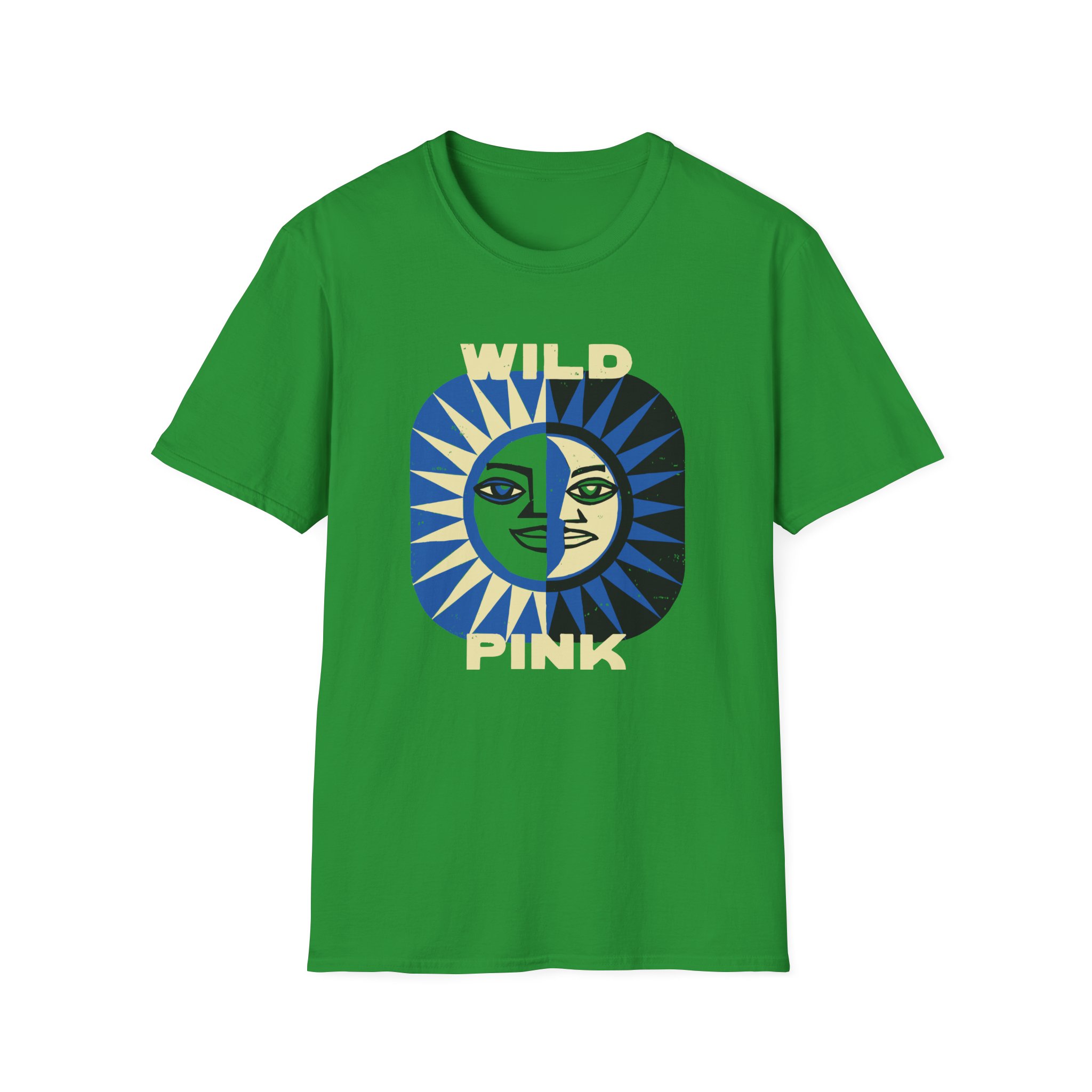 Wild Pink Sun Moon Unisex Softstyle T-Shirt