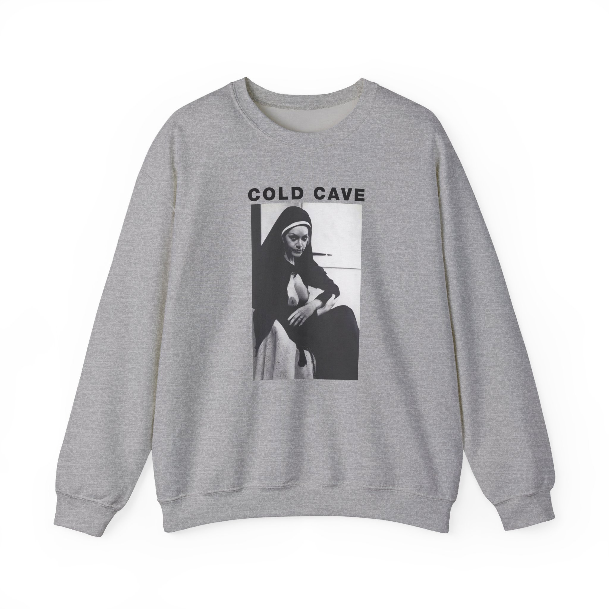 Cold Cave Nun Unisex Heavy Blendâ„¢ Crewneck Sweatshirt