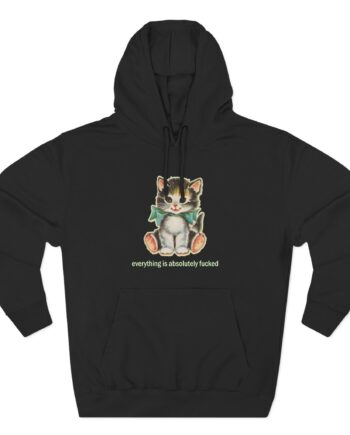 Paleface Cursed Cat Three-Panel Fleece Hoodie