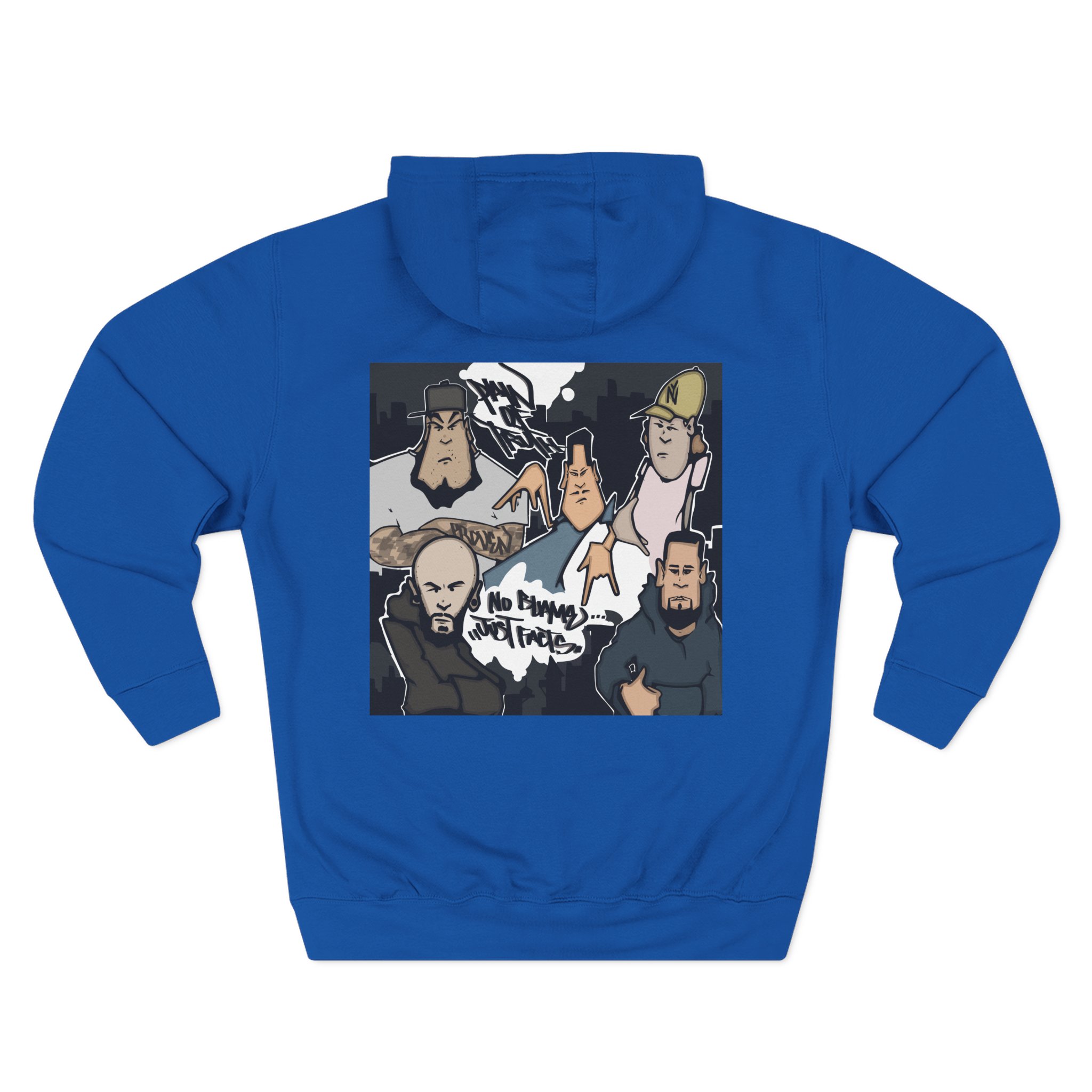 Pain of Truth No Blame...just Facts Three-Panel Fleece Hoodie