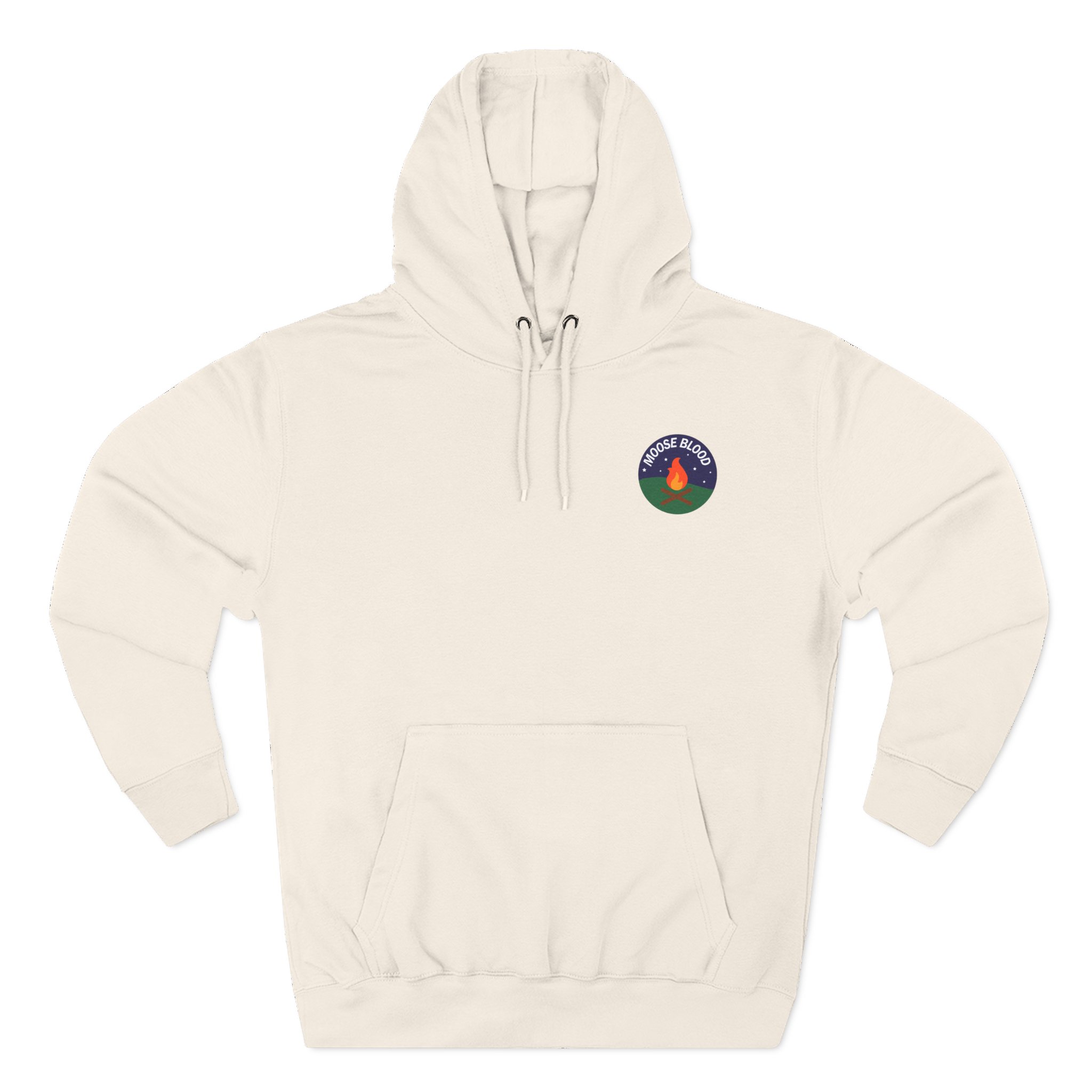 Moose Blood Three-Panel Fleece Hoodie