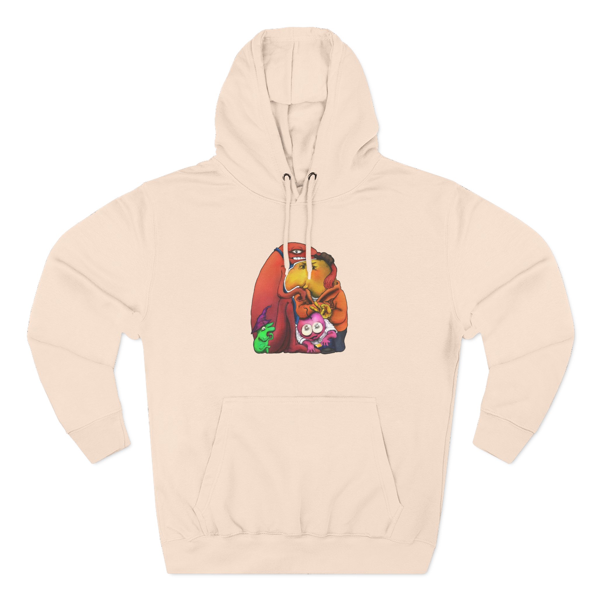 Smiling Friends Three-panel Fleece Hoodie