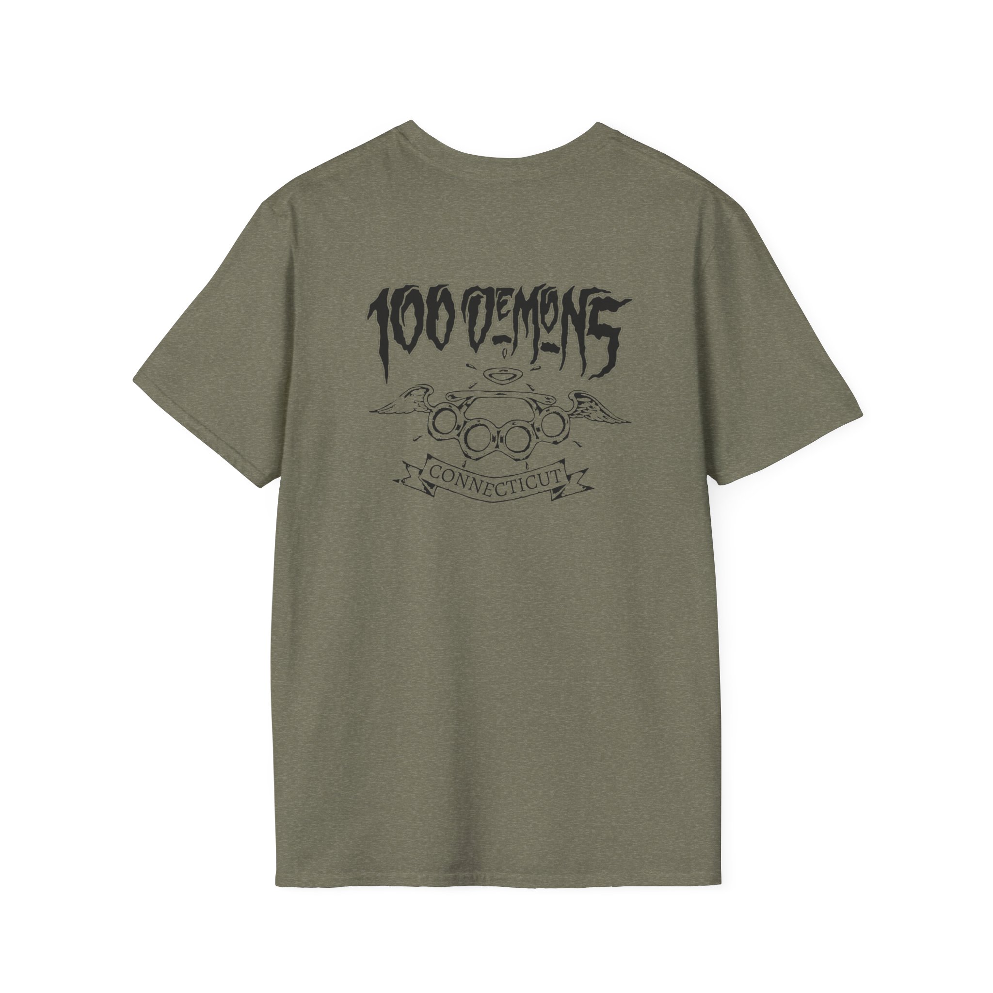 100 Demons Connecticut Hardcore Unisex Softstyle T-Shirt