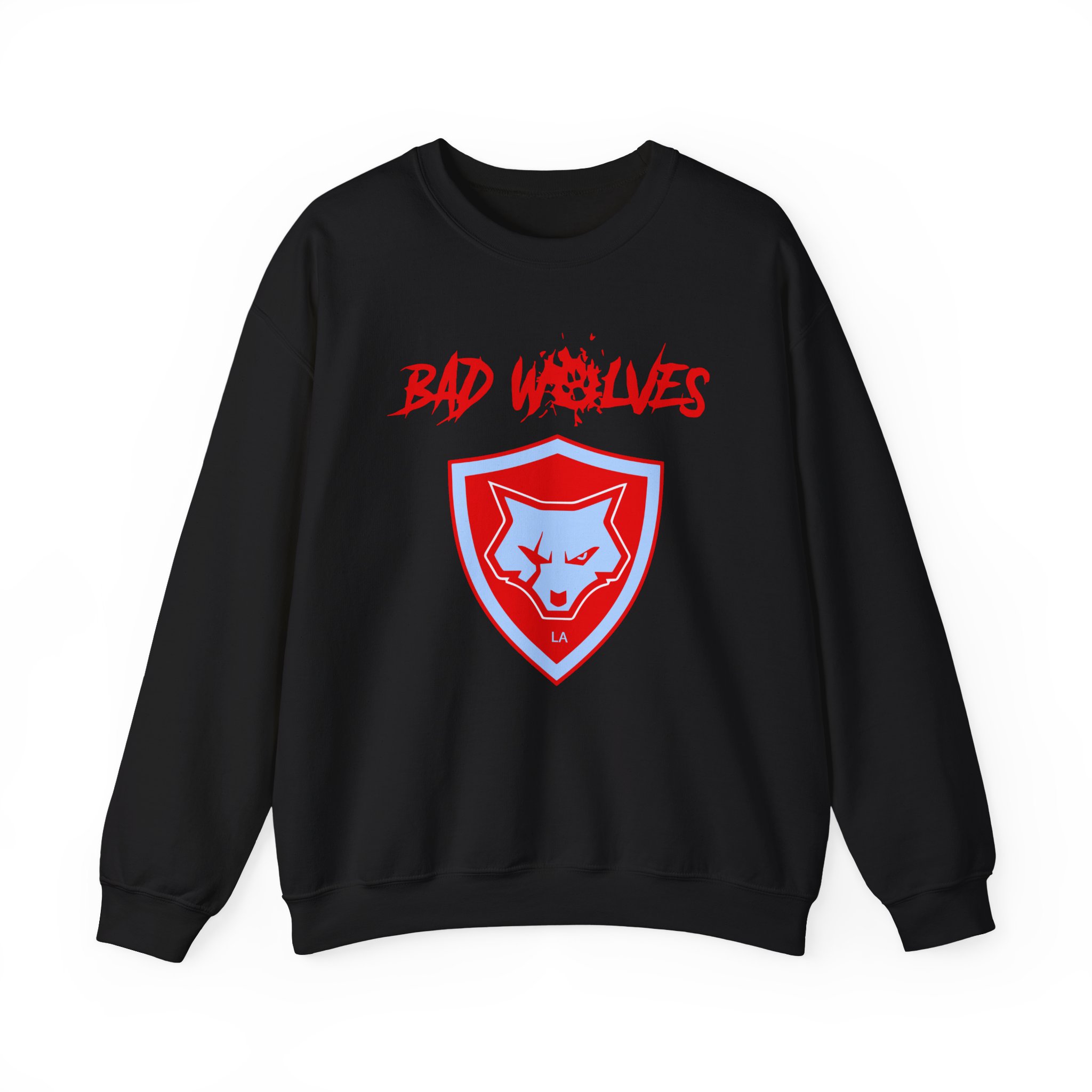 Bad Wolves Shield Blue Unisex Heavy Blendâ„¢ Crewneck Sweatshirt