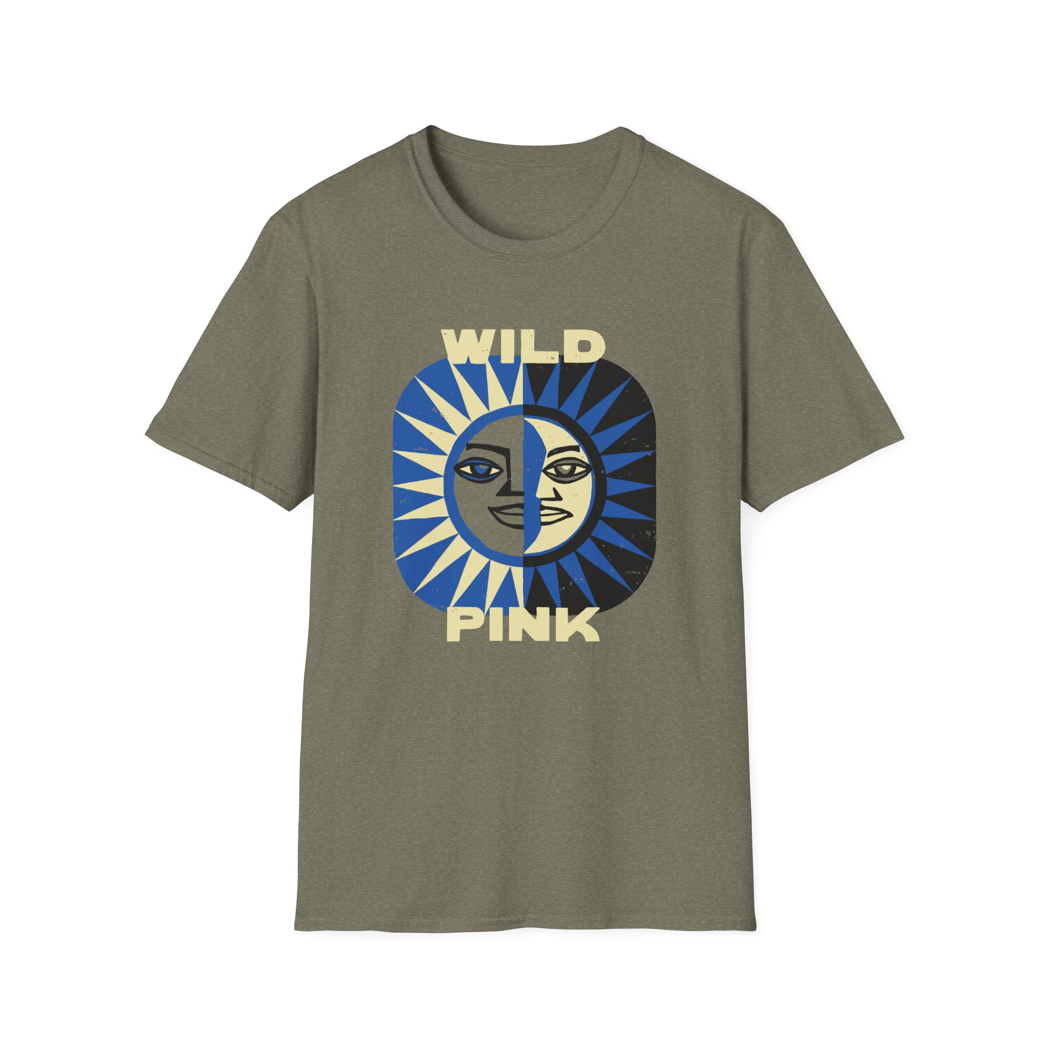 Wild Pink Sun Moon Unisex Softstyle T-Shirt