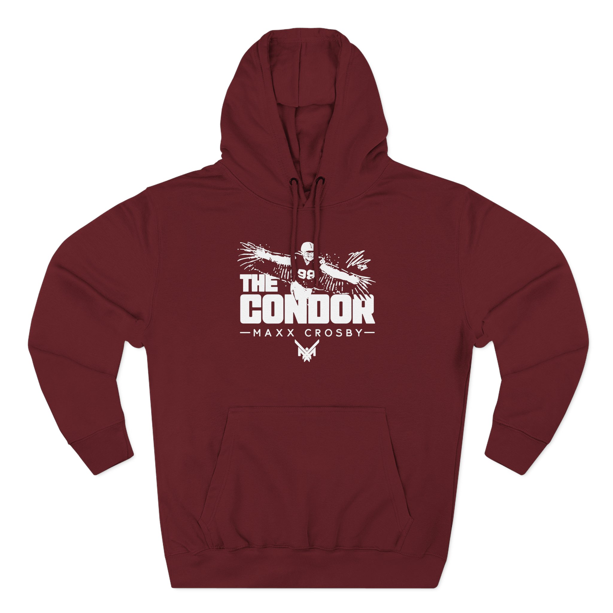 Maxx Crosby the Condor Three-Panel Fleece Hoodie